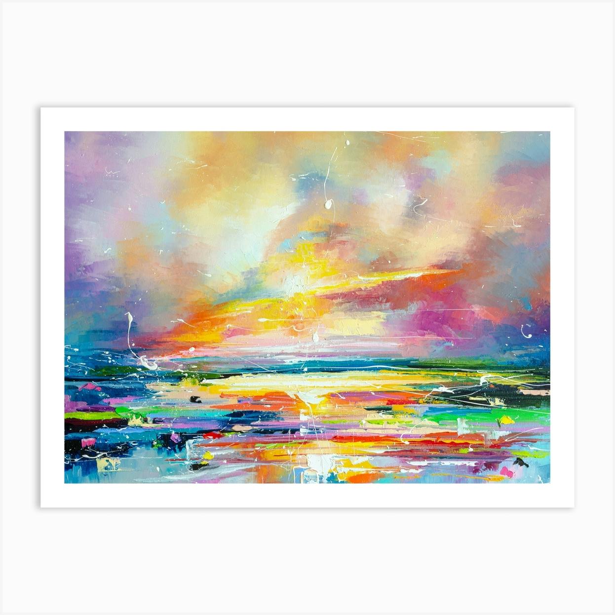 Sea Sunset Art Print By Liubov Kuptsova - Fy