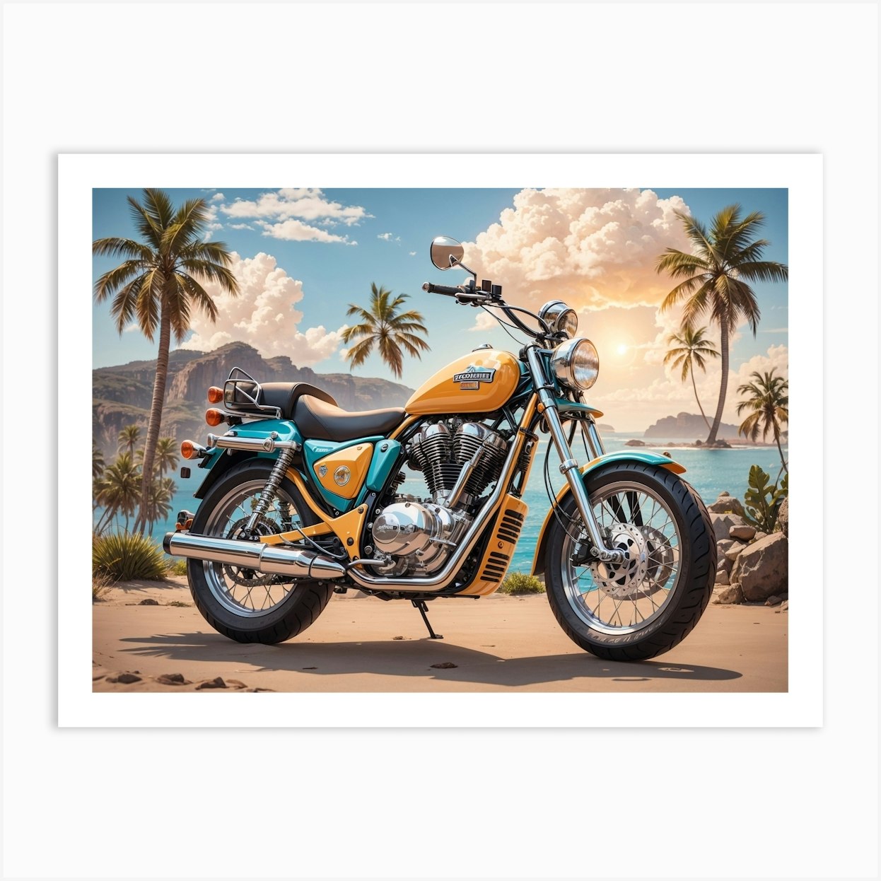Harley Davidson Art Print by balram giri Fy