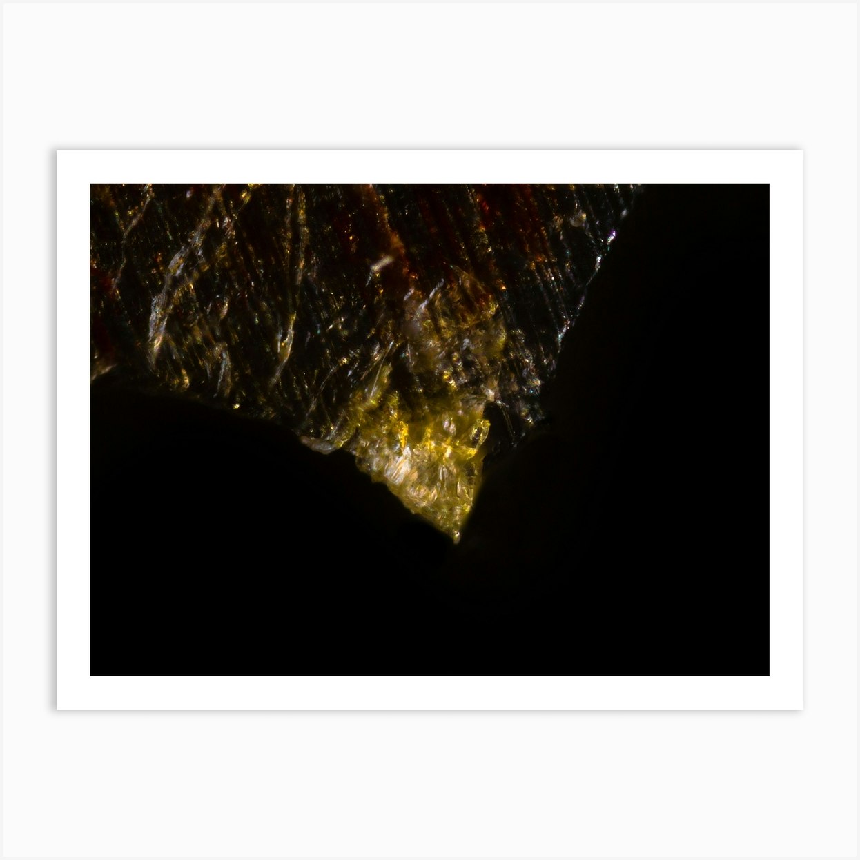 Extreme Closeup Of A Knife Under The Microscope Art Print by Picxel