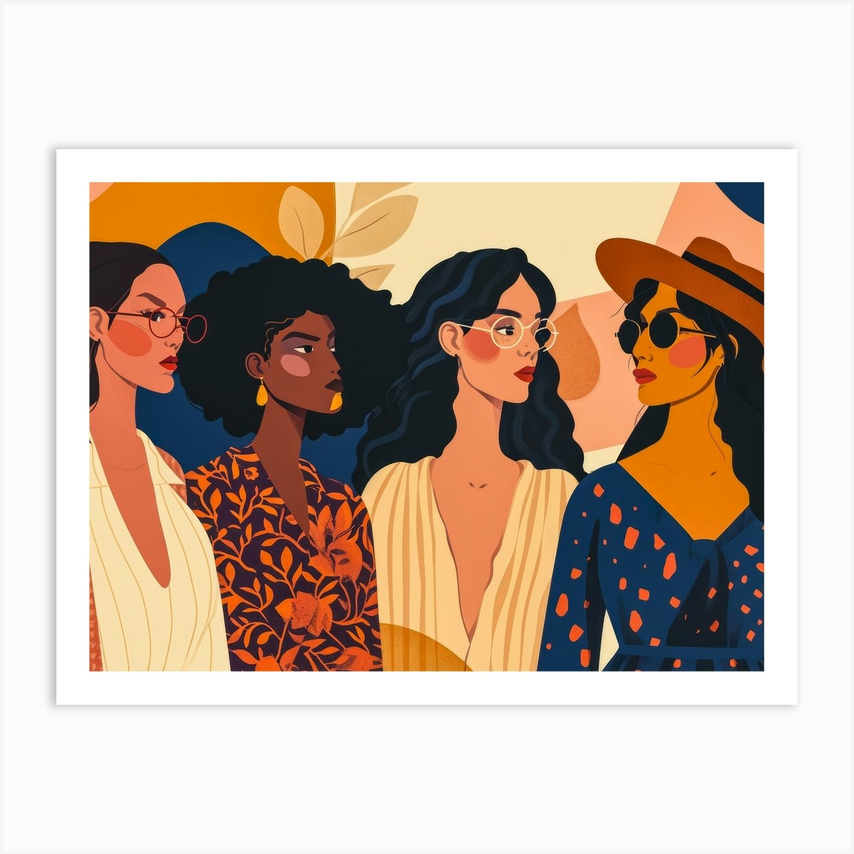 Group Of Women 27 Art Print by Juanma Taborda - Fy