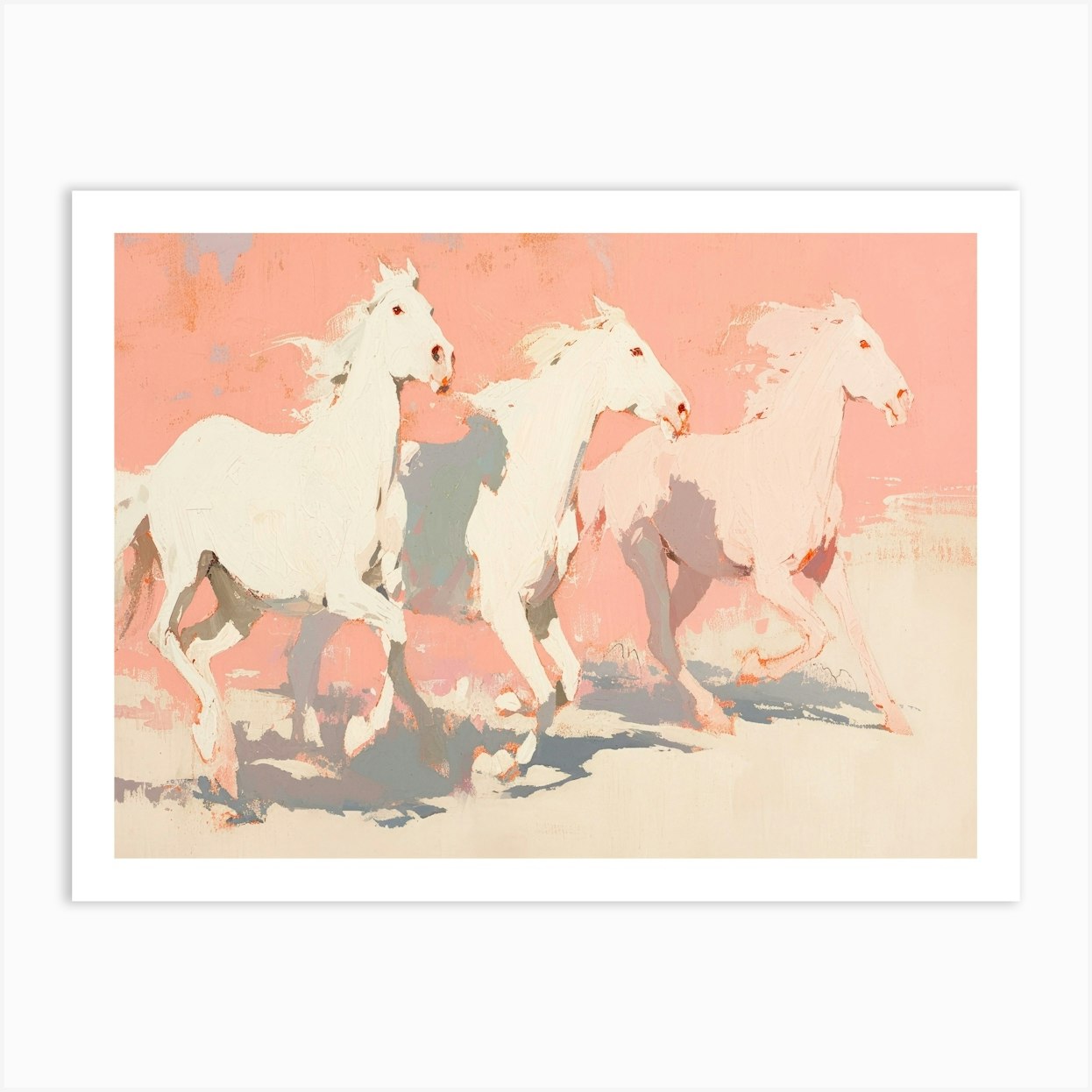 Wild Horses No 2 Art Print by Treechild - Fy