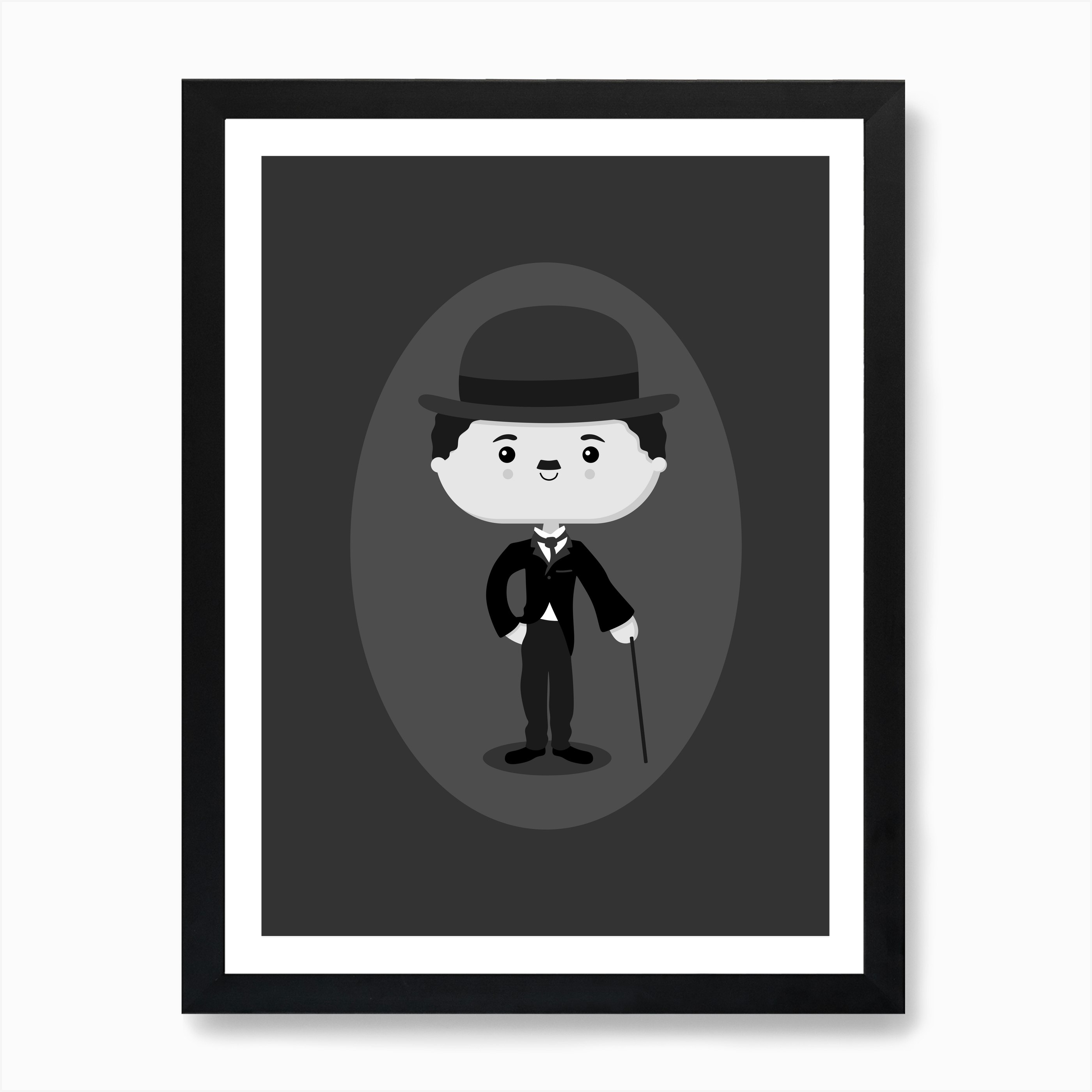 Charlie Chaplin Art Print by Sombras Blancas - Fy