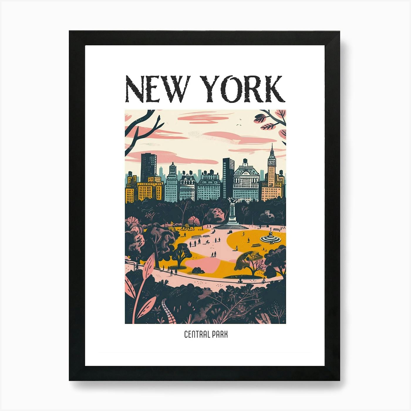 The Museum Of Modern Art New York Colourful Silkscreen Illustration 4 Poster  Art Print by PixelPerfect - Fy