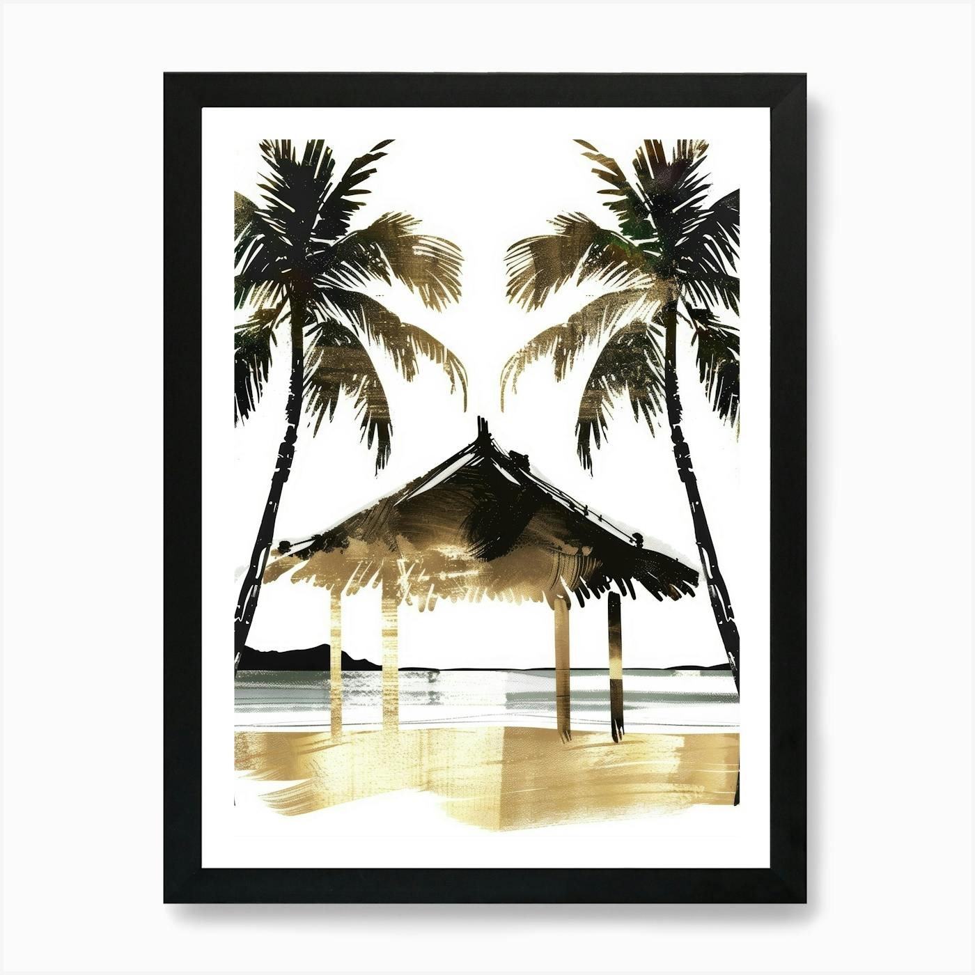 Okinawa Japan 3 Retro Illustration Art Print by Japan