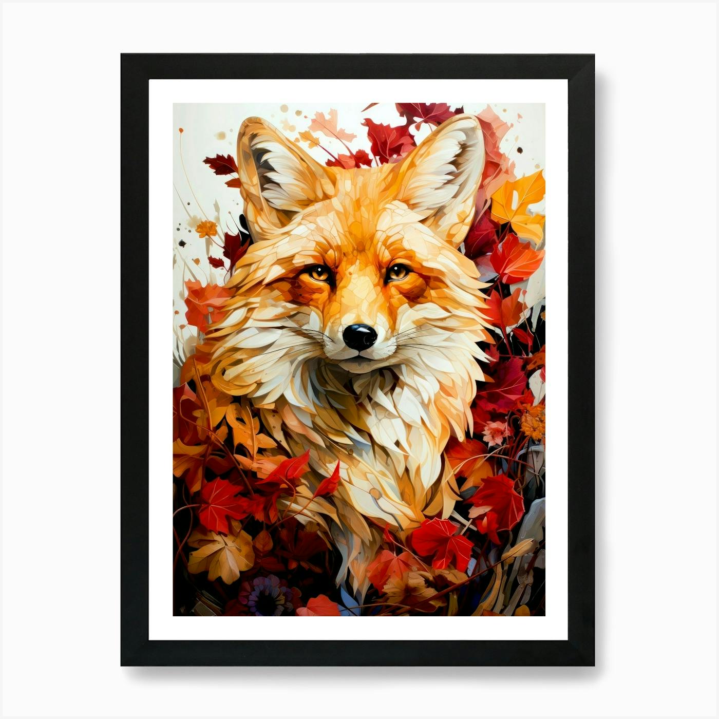 Autumn Fox Poster Painting 2024 canvas 12*18inch