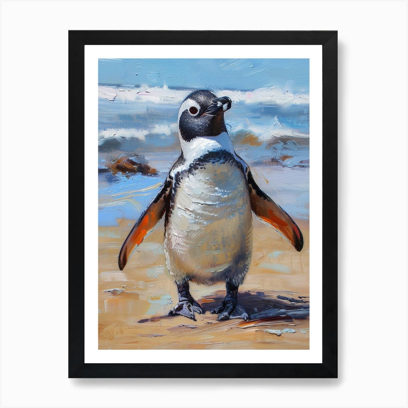 Penguin oil painting shops