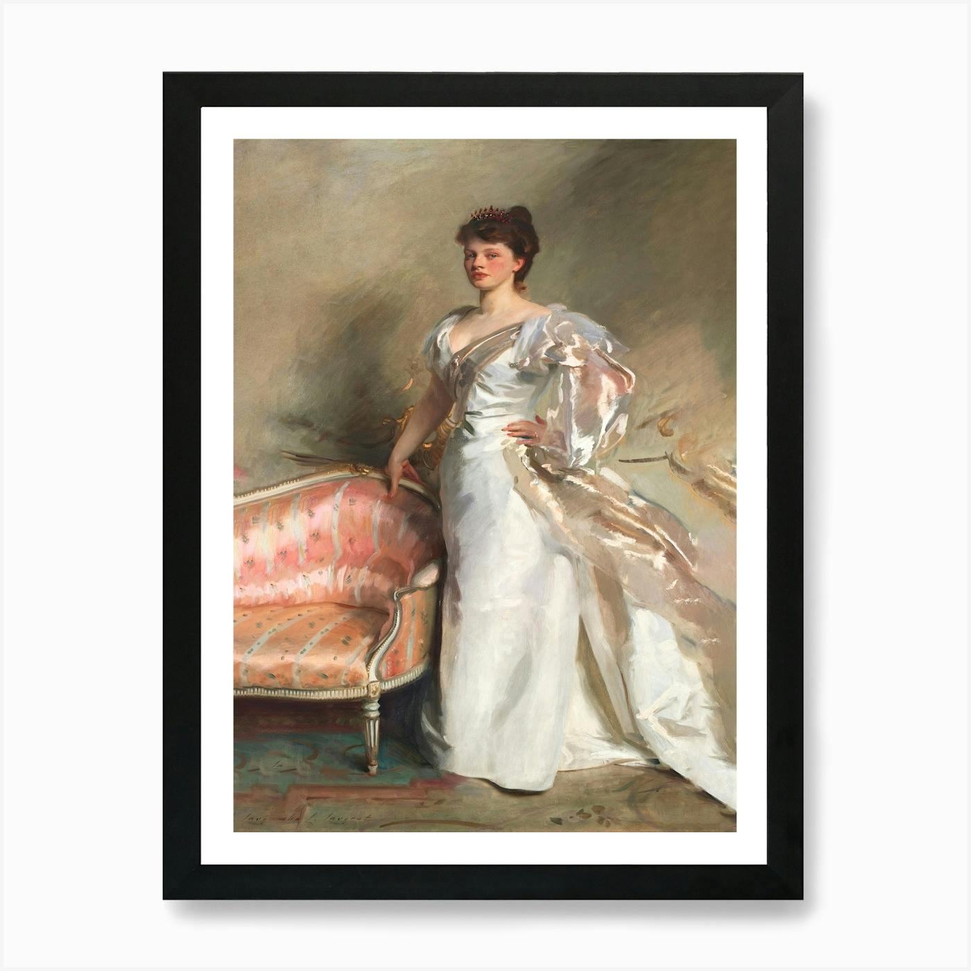 Lady With The Rose (Charlotte Louise Burckhardt) (1882
