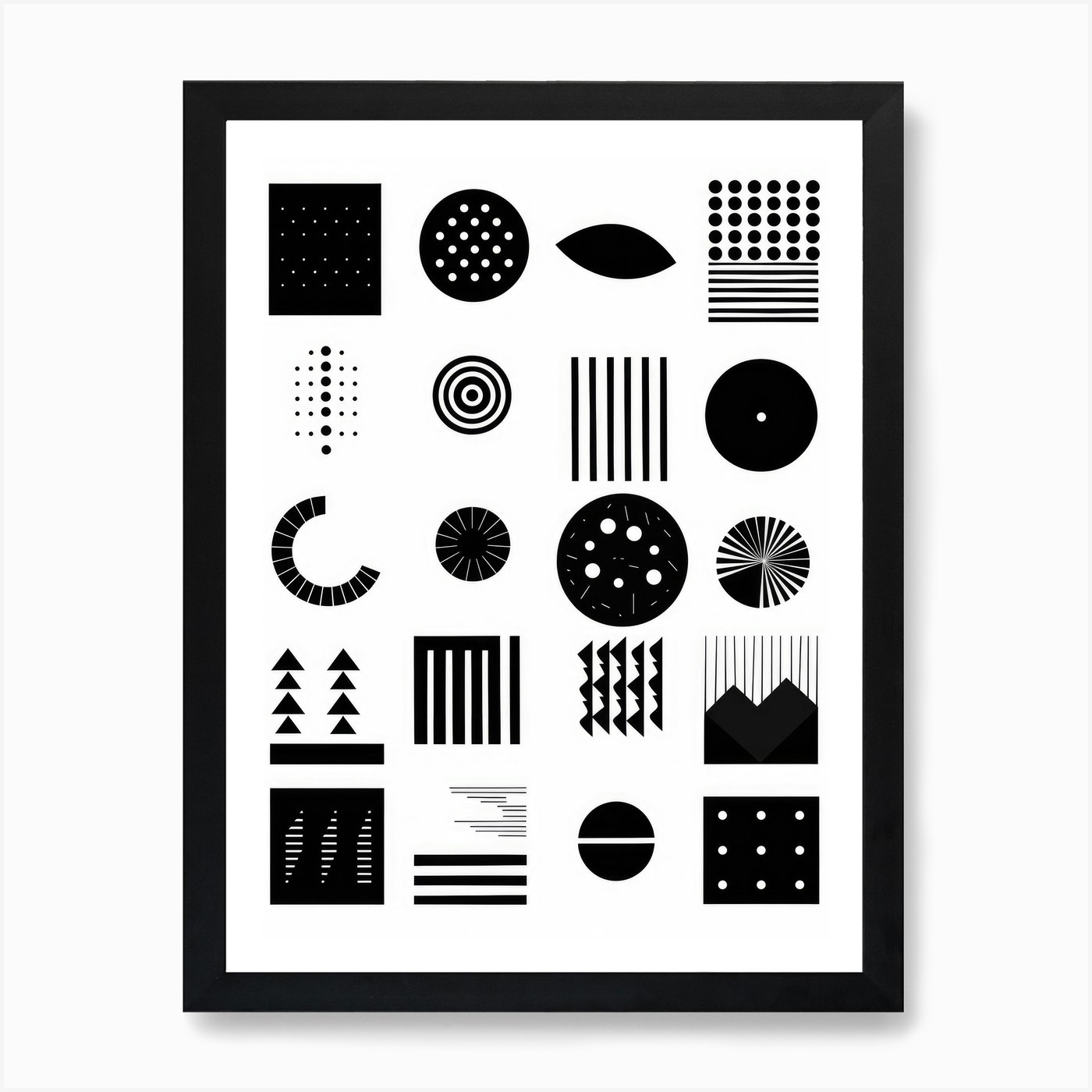 Abstract Geometric Shapes Art Print by anhphamkd93 Fy
