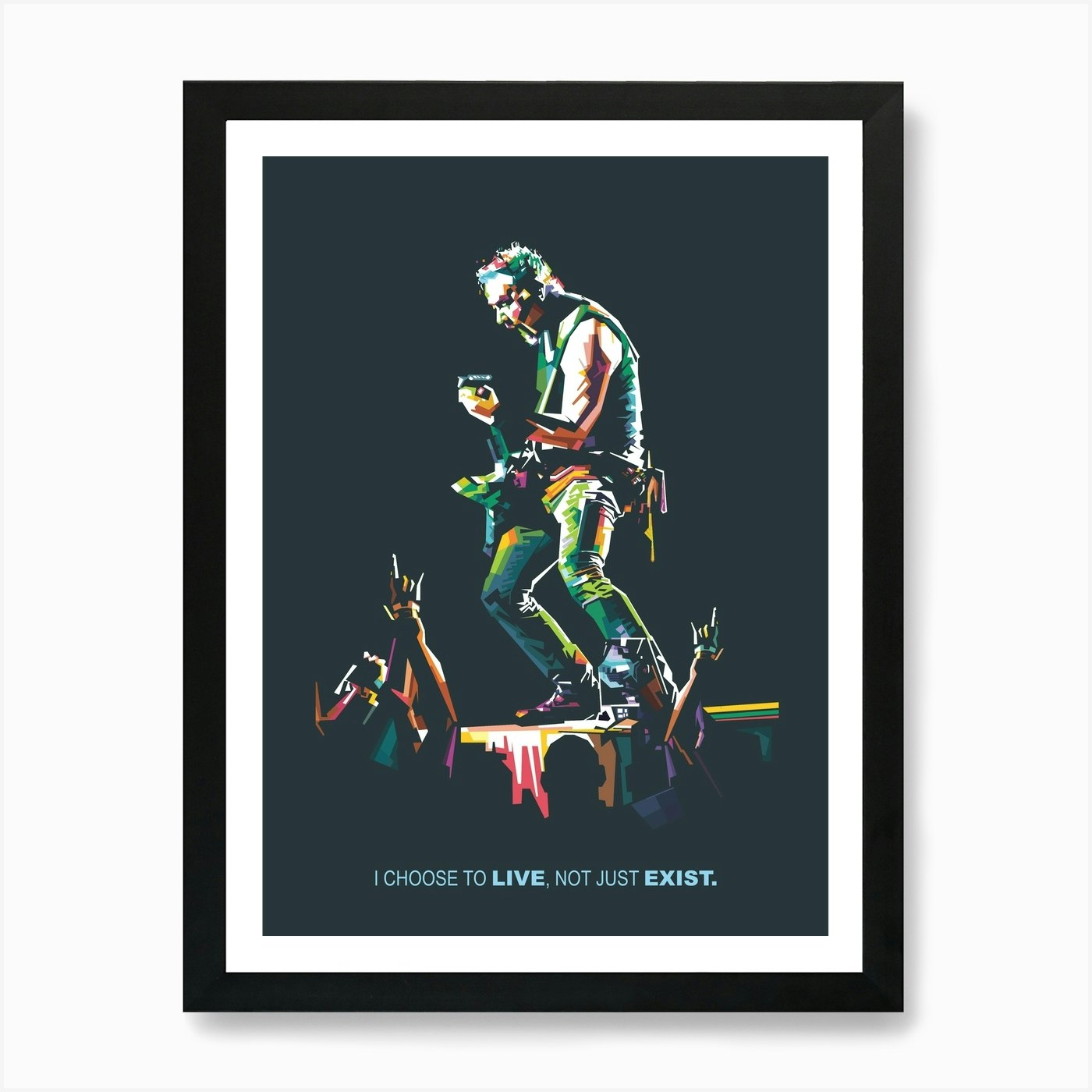 Rockstar Quotes 2 Art Print by Alkahfsmart Fy
