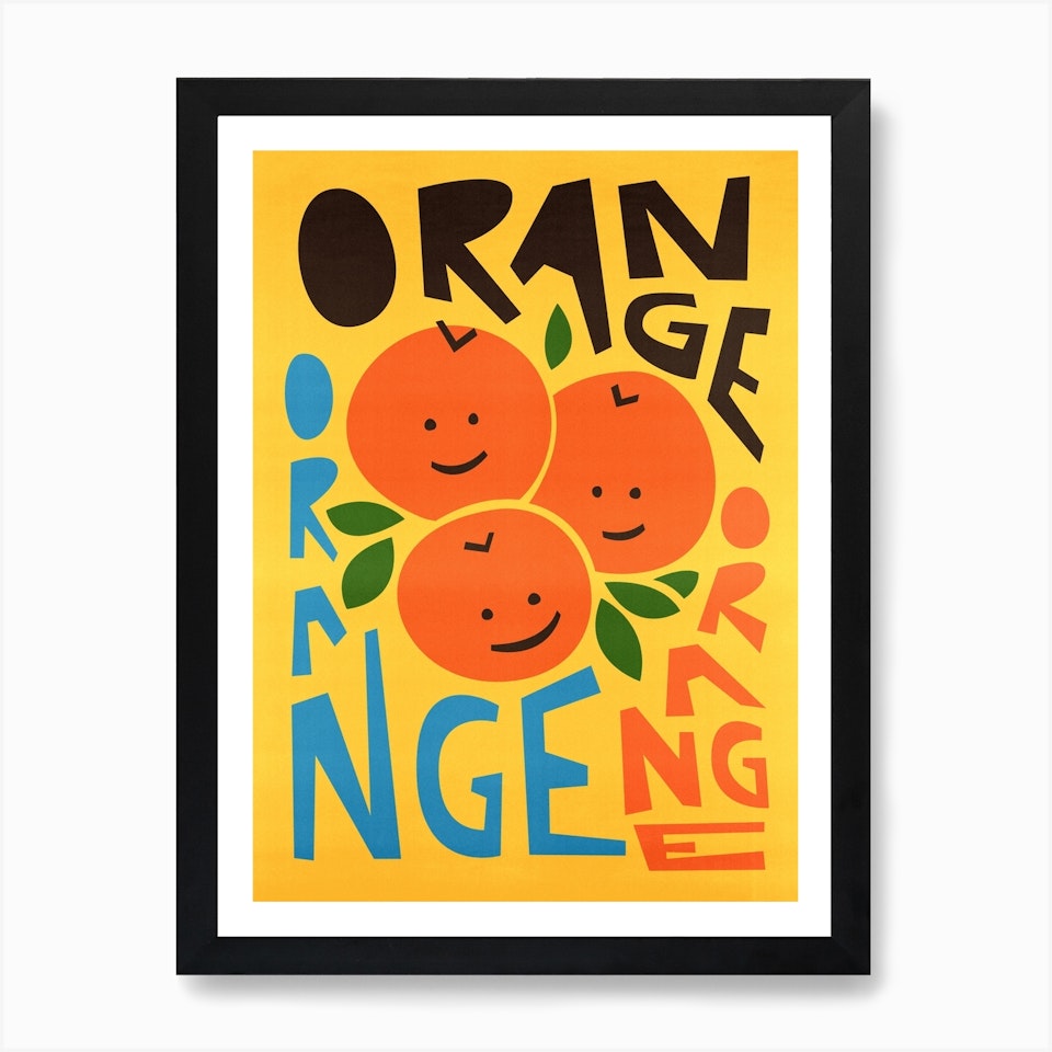 Orange Art Prints & Posters | Fast shipping & free returns on all ...