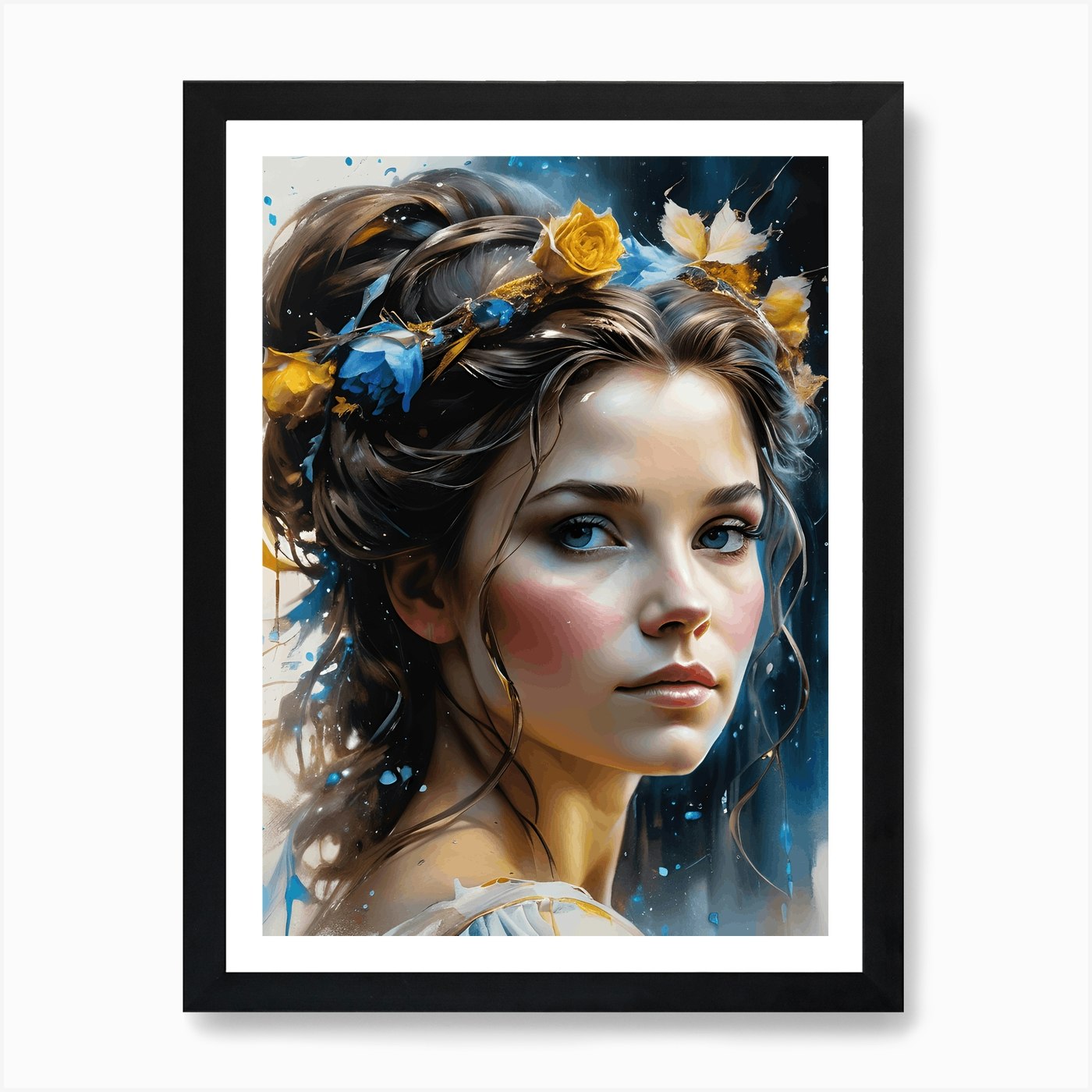 Beauty Princess Belle Oil Painting Fan Art Poster 18 Art Print by The ...