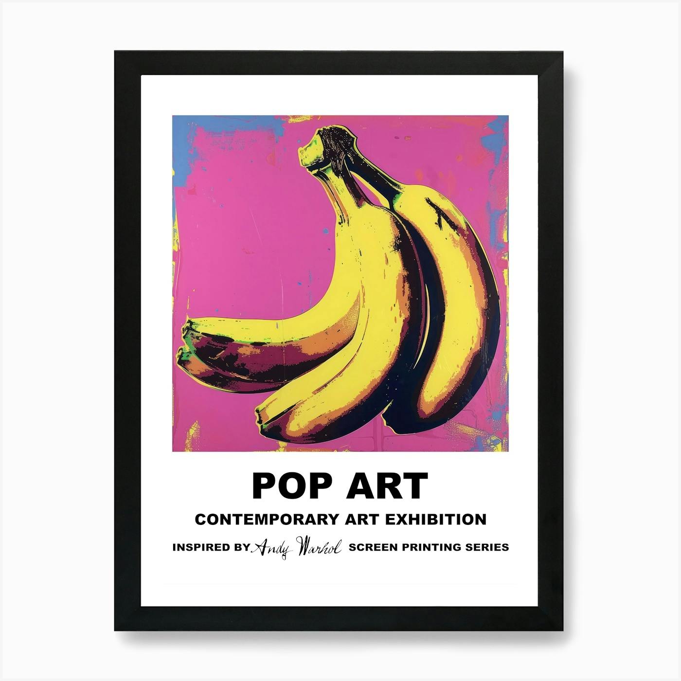 Banana Pop shops Art Framed Poster by Lindsay Orlando