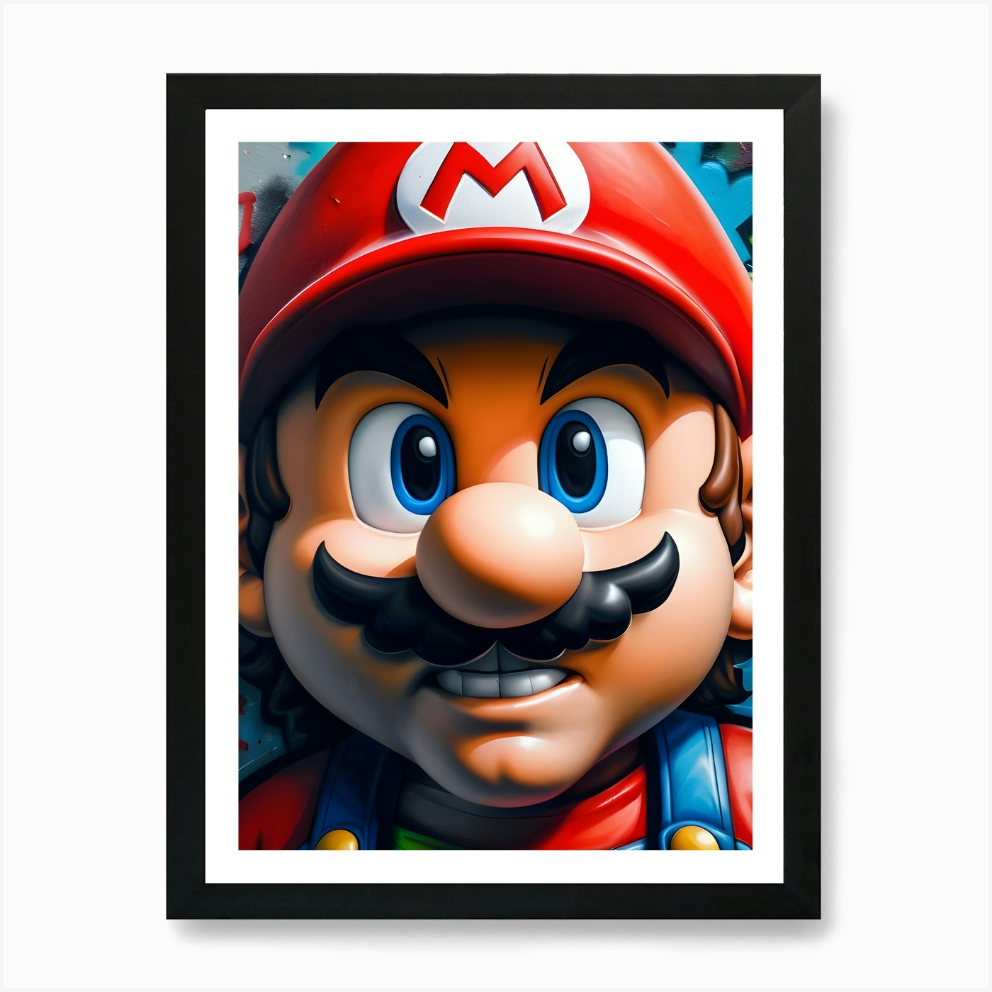 Mario Bros Graffiti Wall Art Poster 7 Art Print by The Art Of Pat Fy