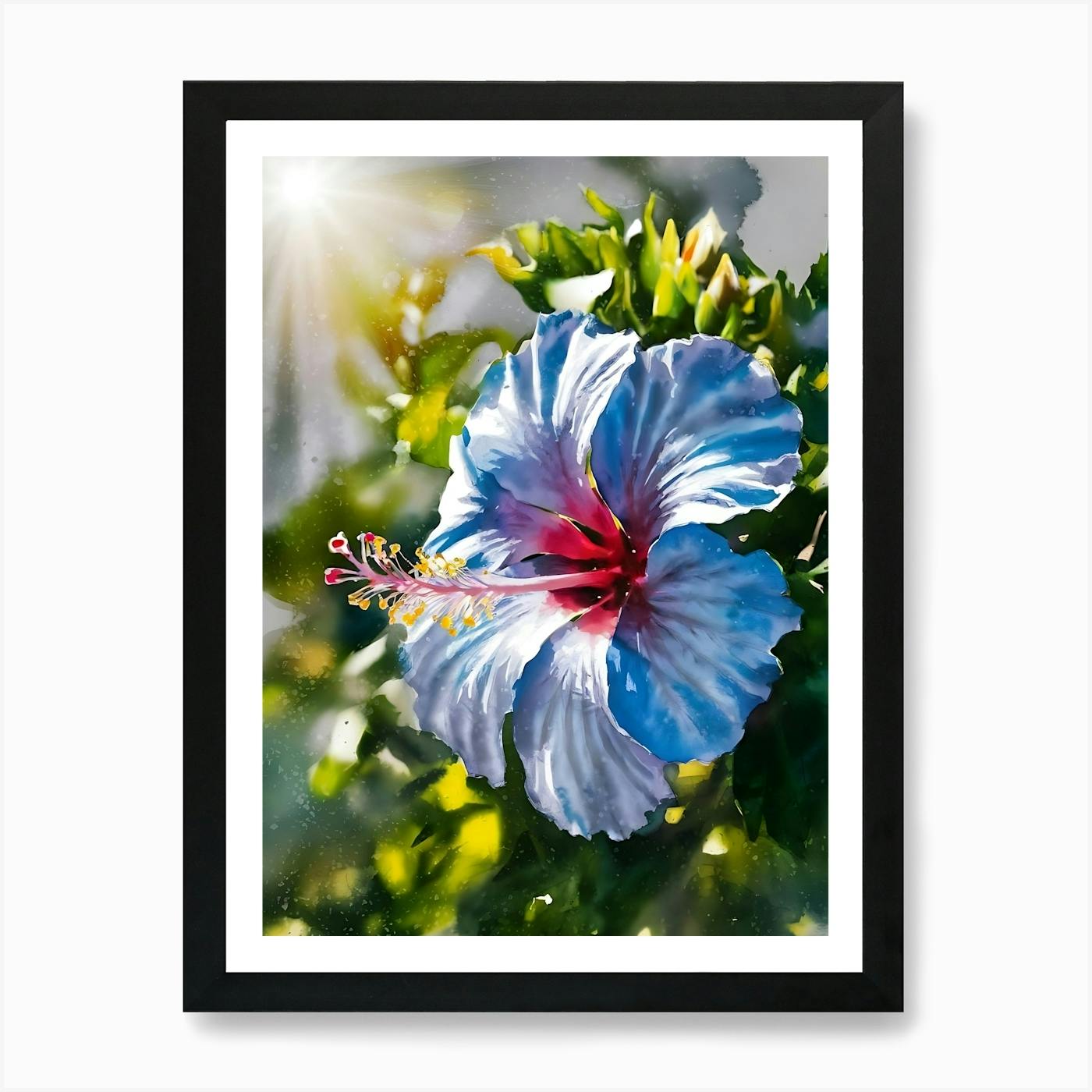 Orange Hibiscus Flower 1 Art Print by BEATY - Fy Orange Hibiscus Flower 1 Art Print by BEATY - Fy