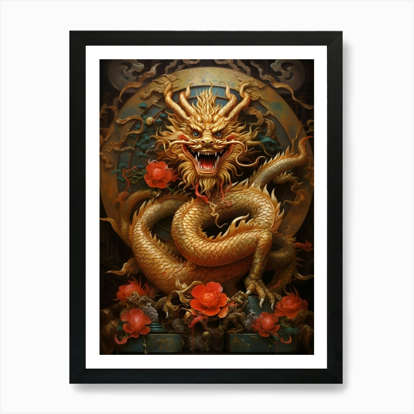 Chinese Dragon Symbolism Illustration 2 Art Print by Chinese New Year ...