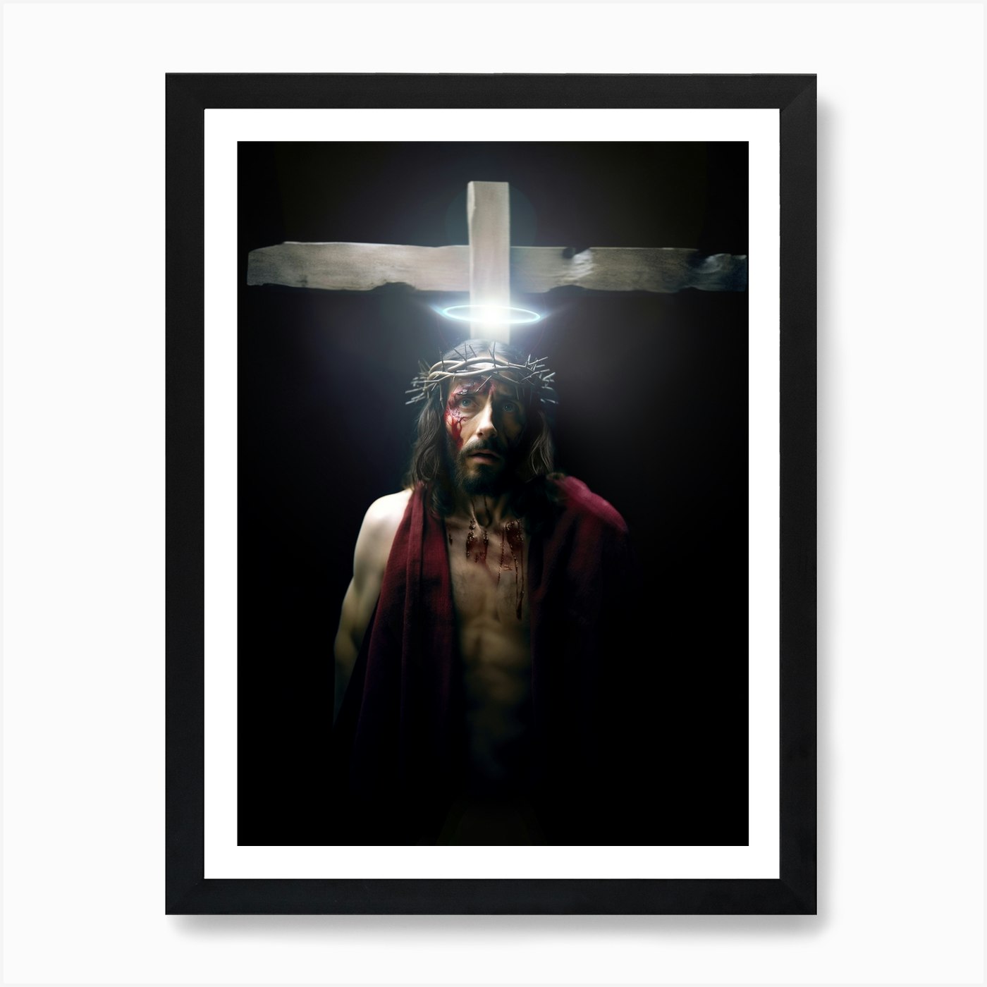 Jesus aureole Art Print by Shibuz4 art - Fy