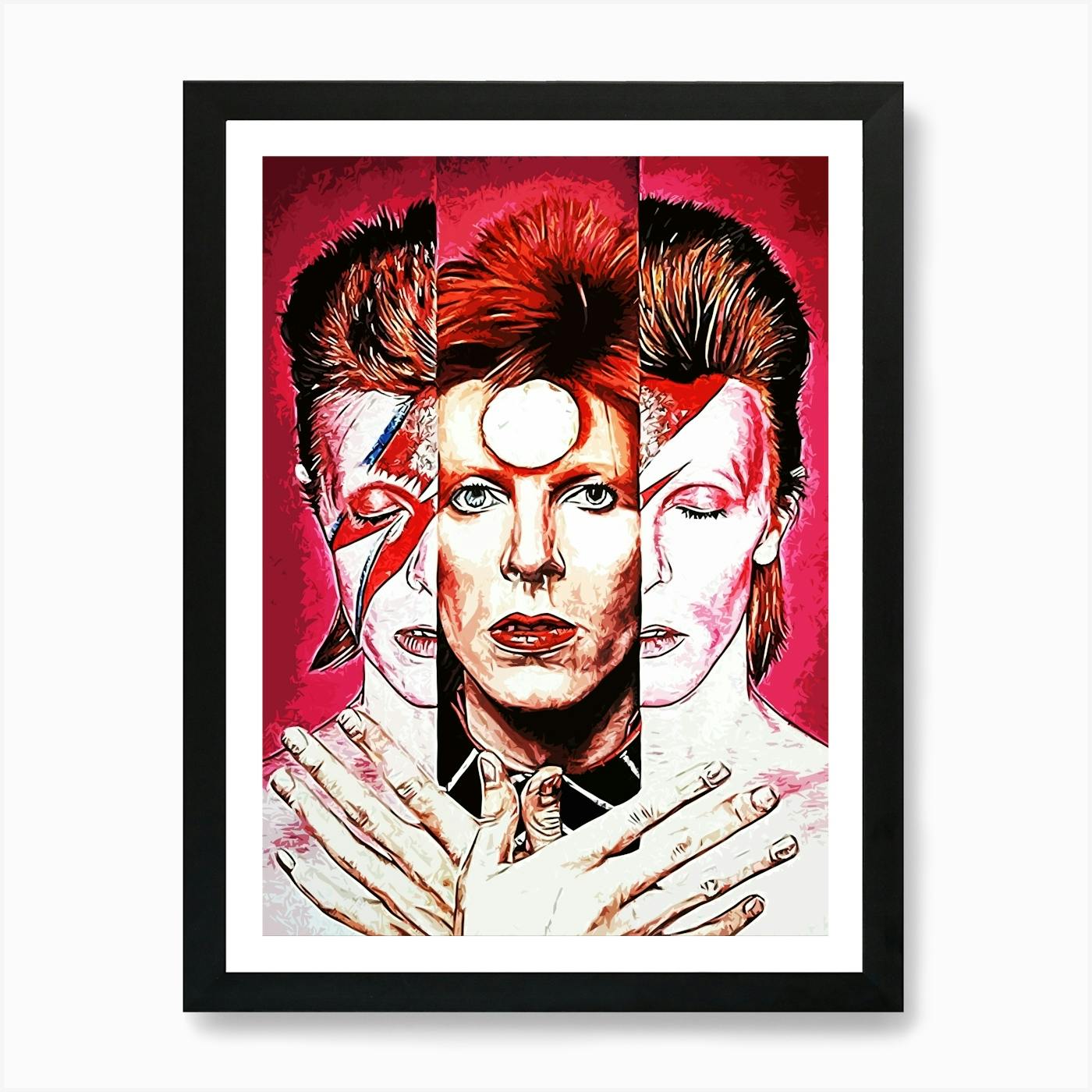 David Bowie 1 Art Print by POP ART WORLD - Fy