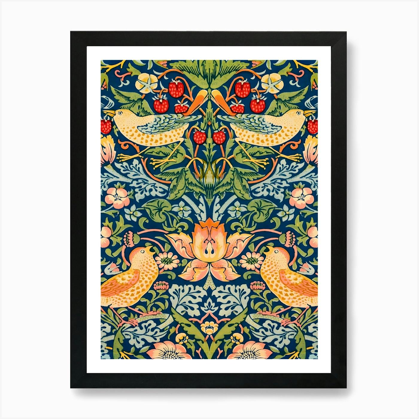 Liberty Print William Morris Strawberry Thief Pattern Art