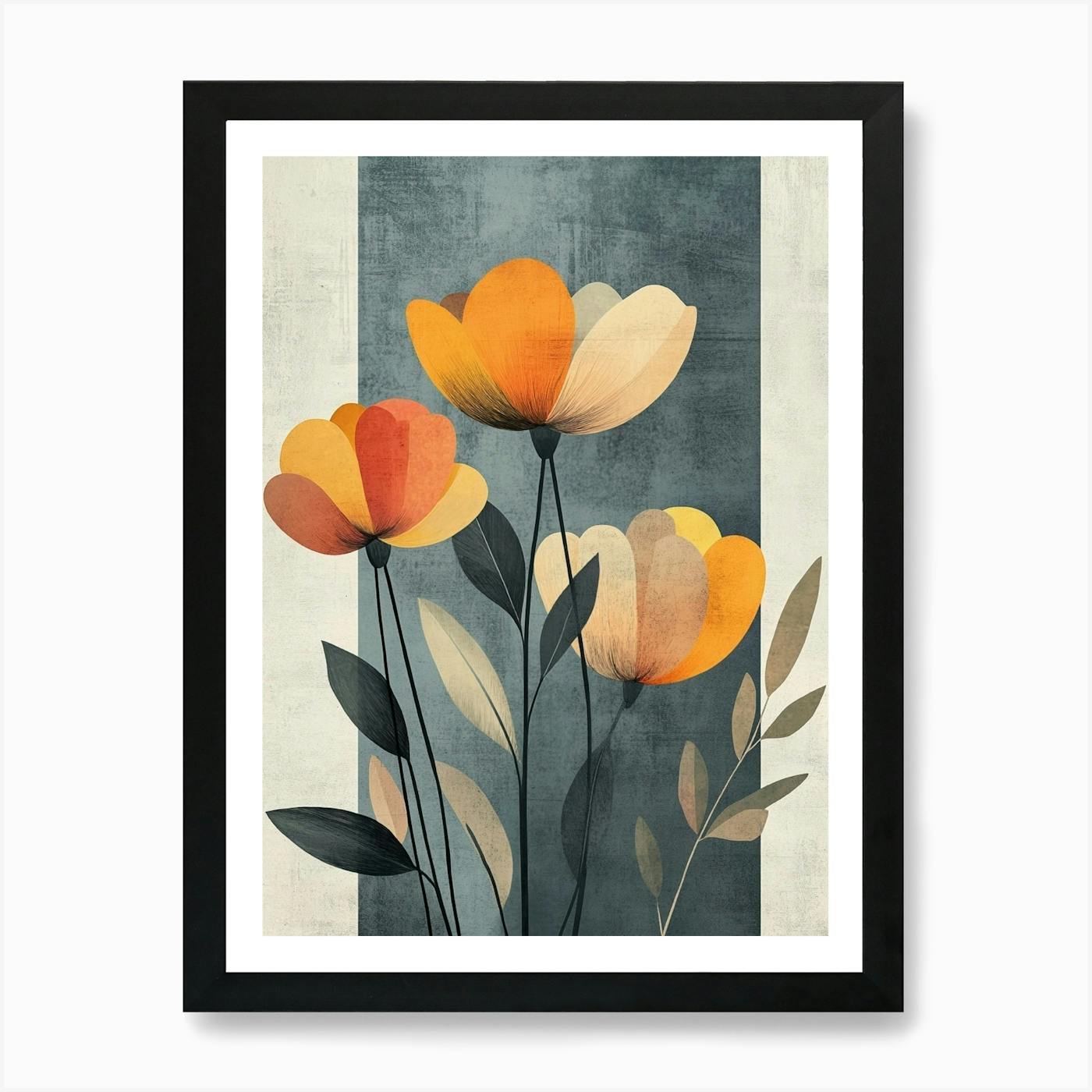 Orange Flowers Art Print by SyedAbu - Fy