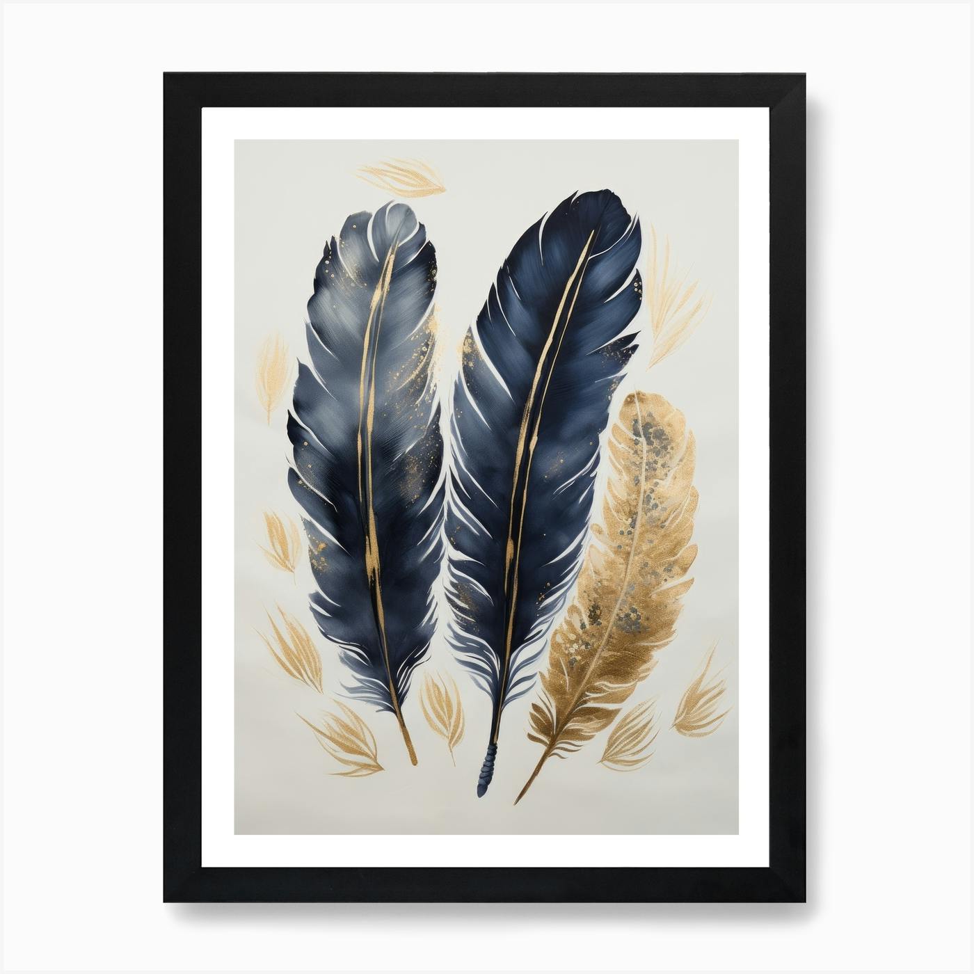 Hope is The Thing With Feathers, Scoop Black Frame, Framed Art Print, Anthropologie Decor, Framed store Anthropologie, Framed Art, Watercolor