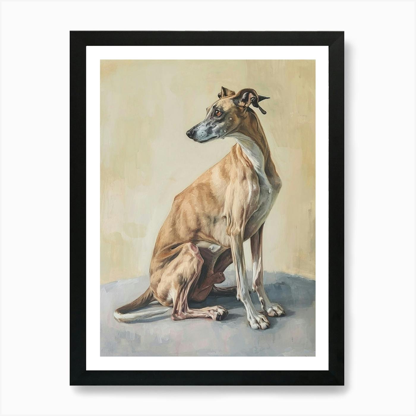 Greyhound Acrylic popular Painting 12x12