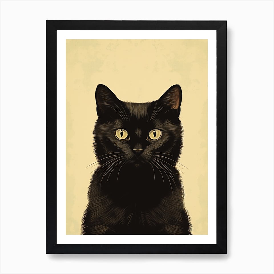 Vintage Black Cat Posters | Shop Fy