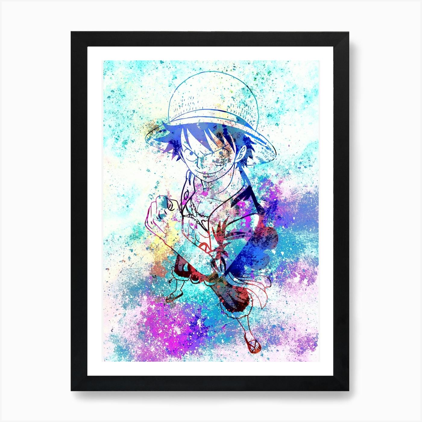 One Piece watercolor painting Art Print