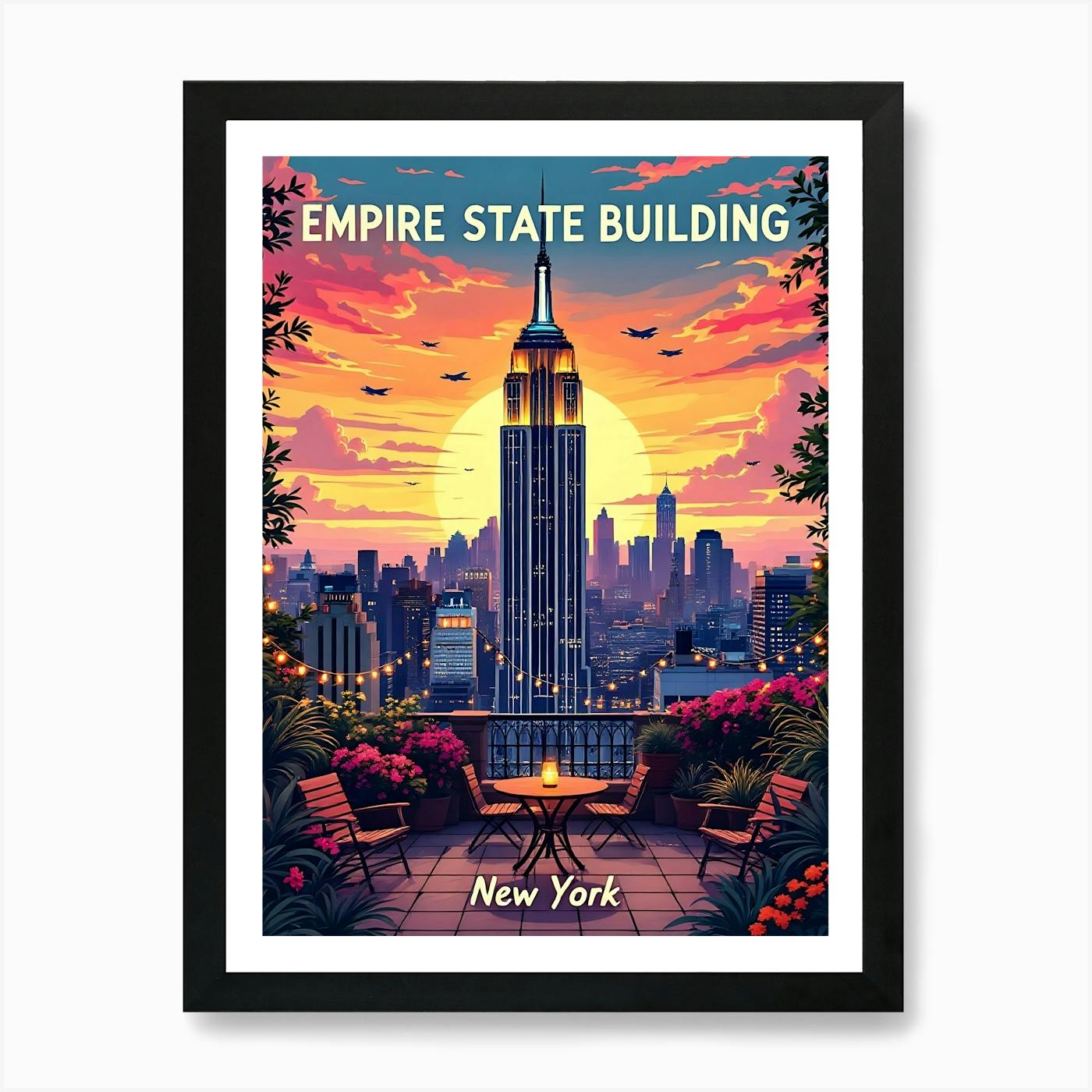 Empire State Building 2 Art Print by Mihir Mojumdar - Fy
