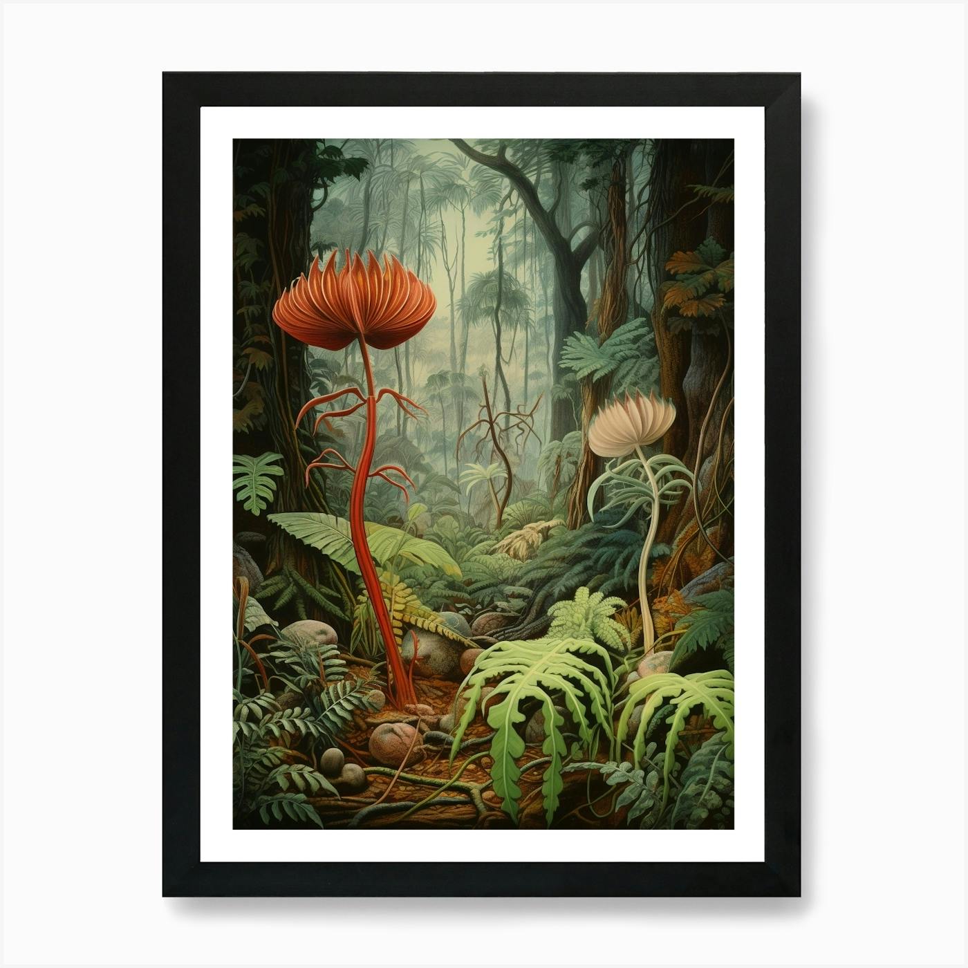 Botanical Illustration Giclee Print - Serendipity in The Cloud Forest Vol.2 - Nepenthes tentaculata | A3 | outlet Limited Edition of 80