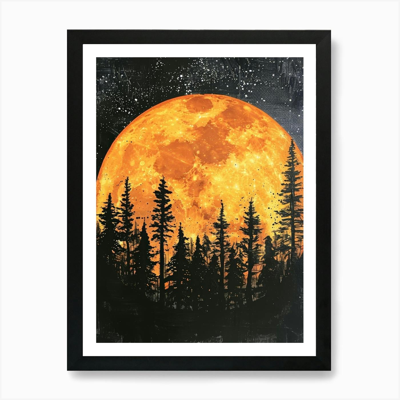 芸術写真 Nature Photograph Full Moon Art Print Bartosz Wojczyński: Full Moon | Poster, Fine Art