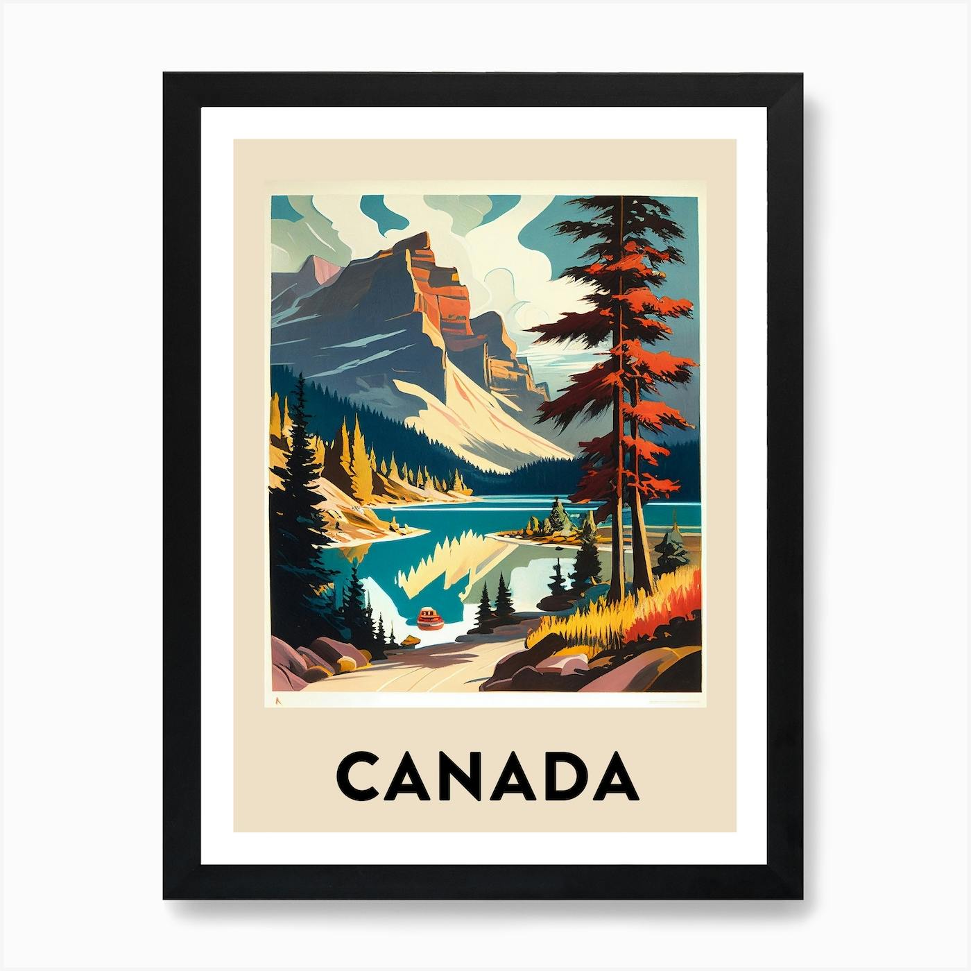 Canada Vintage Travel Poster Art Print