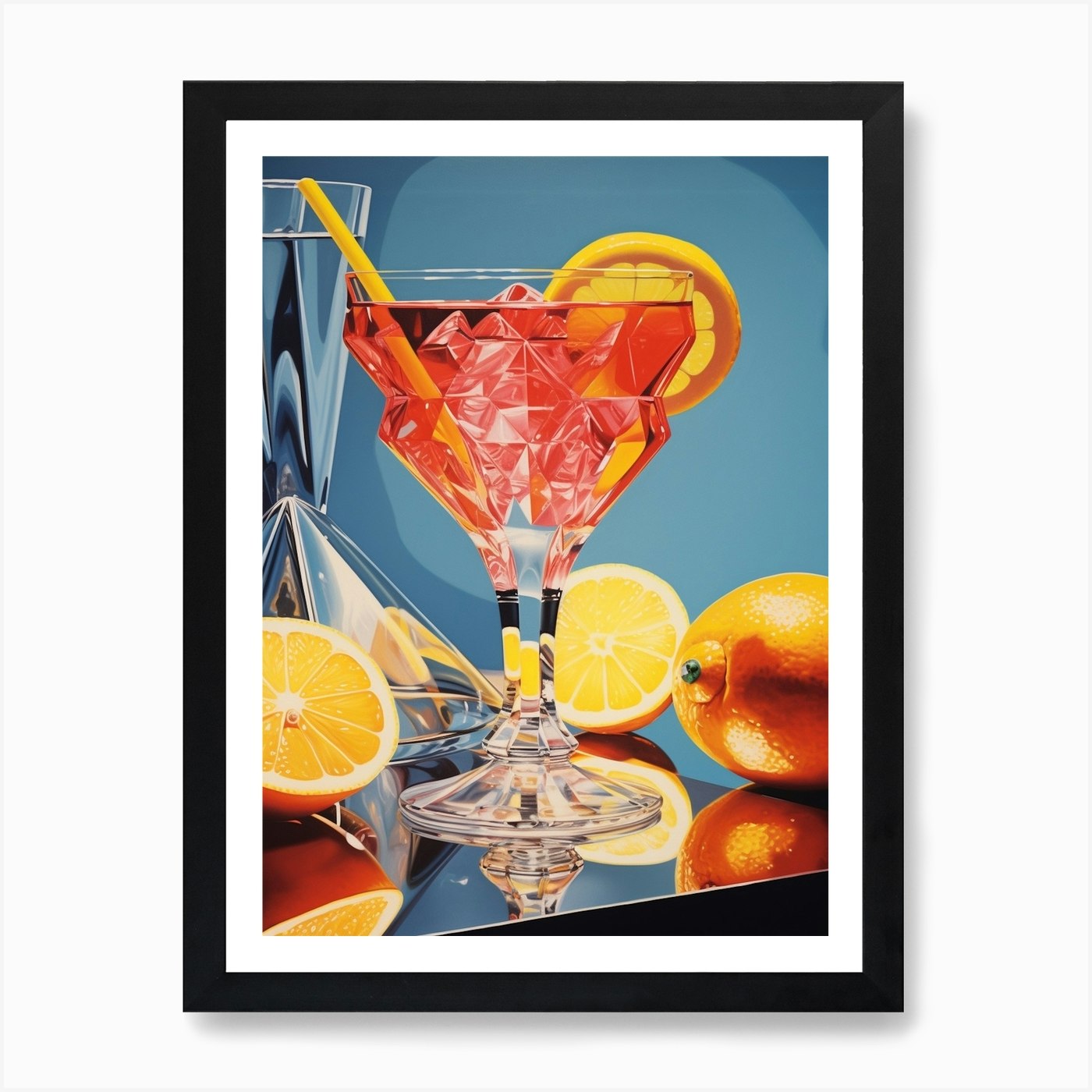 Vintage Cocktails Pop Art Inspired 2 Art Print by PopArt Pals - Fy