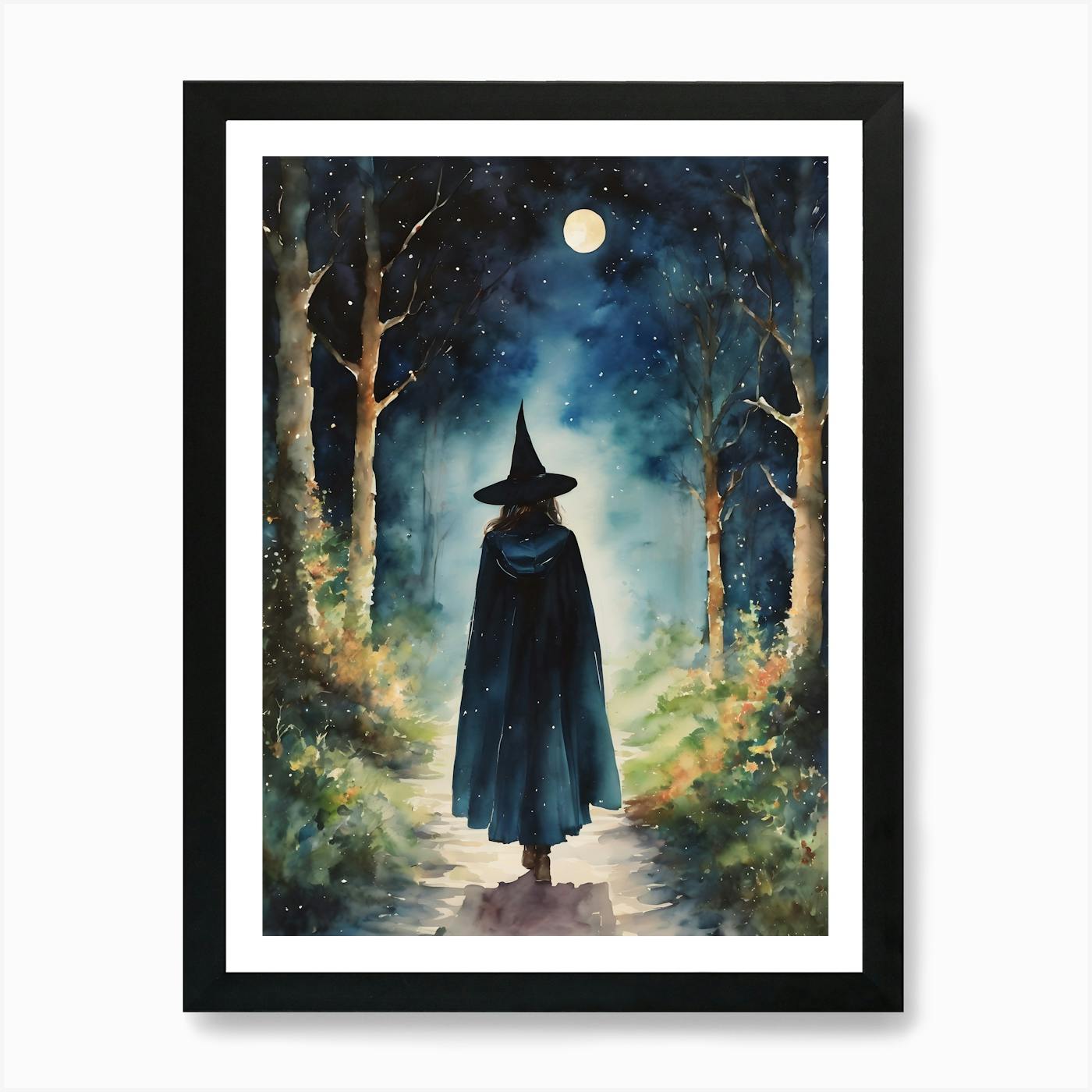 Original Art - Blood Moon Watercolour deals Painting Ink Inktober Halloween Spiritual Fantasy Witch Wicca Pagan