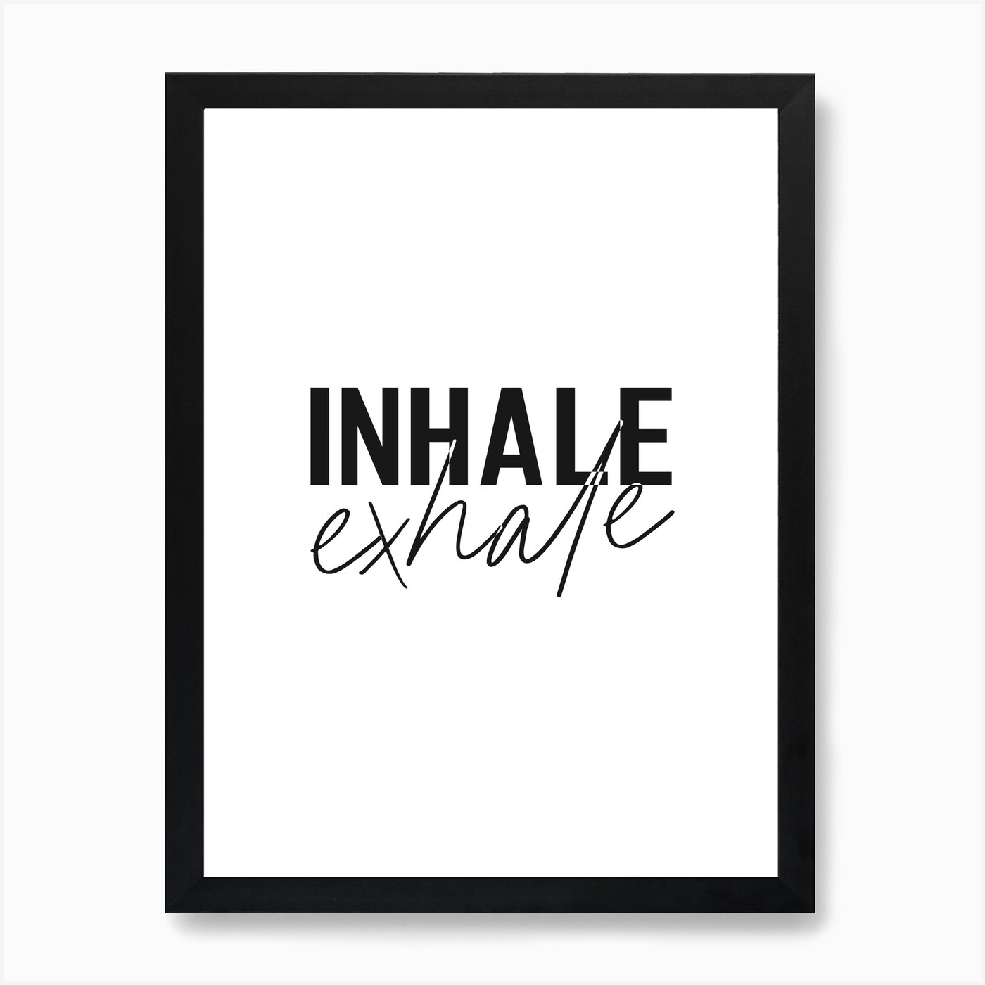 Inhale Exhale Art Print by The Crayon Studio - Fy