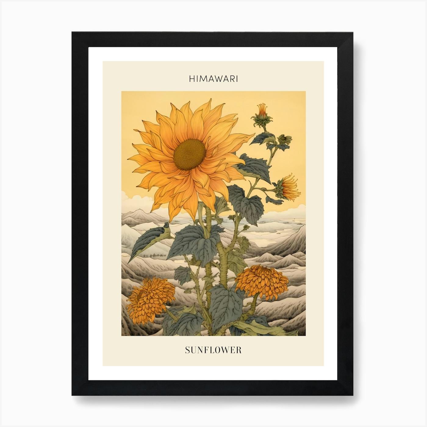 Picture with sunflowers-ひまわり Himawari is sunflower stock photo. Image of himawari - 170823378