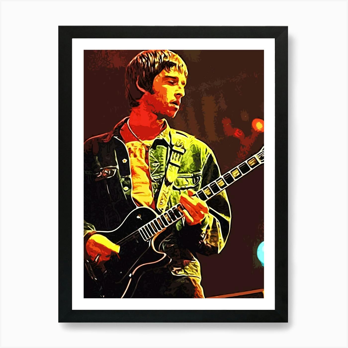 noel gallagher oasis britpop music band 4 Art Print by music