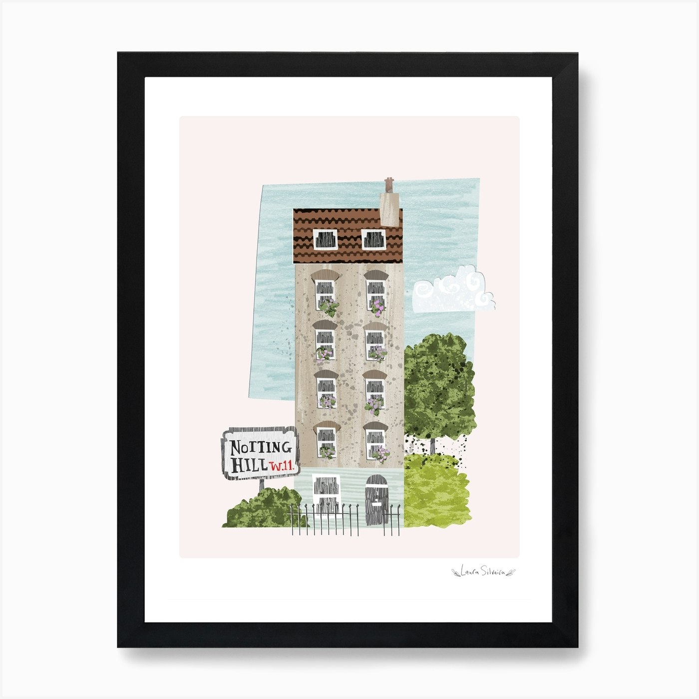 Notting Hill Art Print by Laura Silveira - Fy