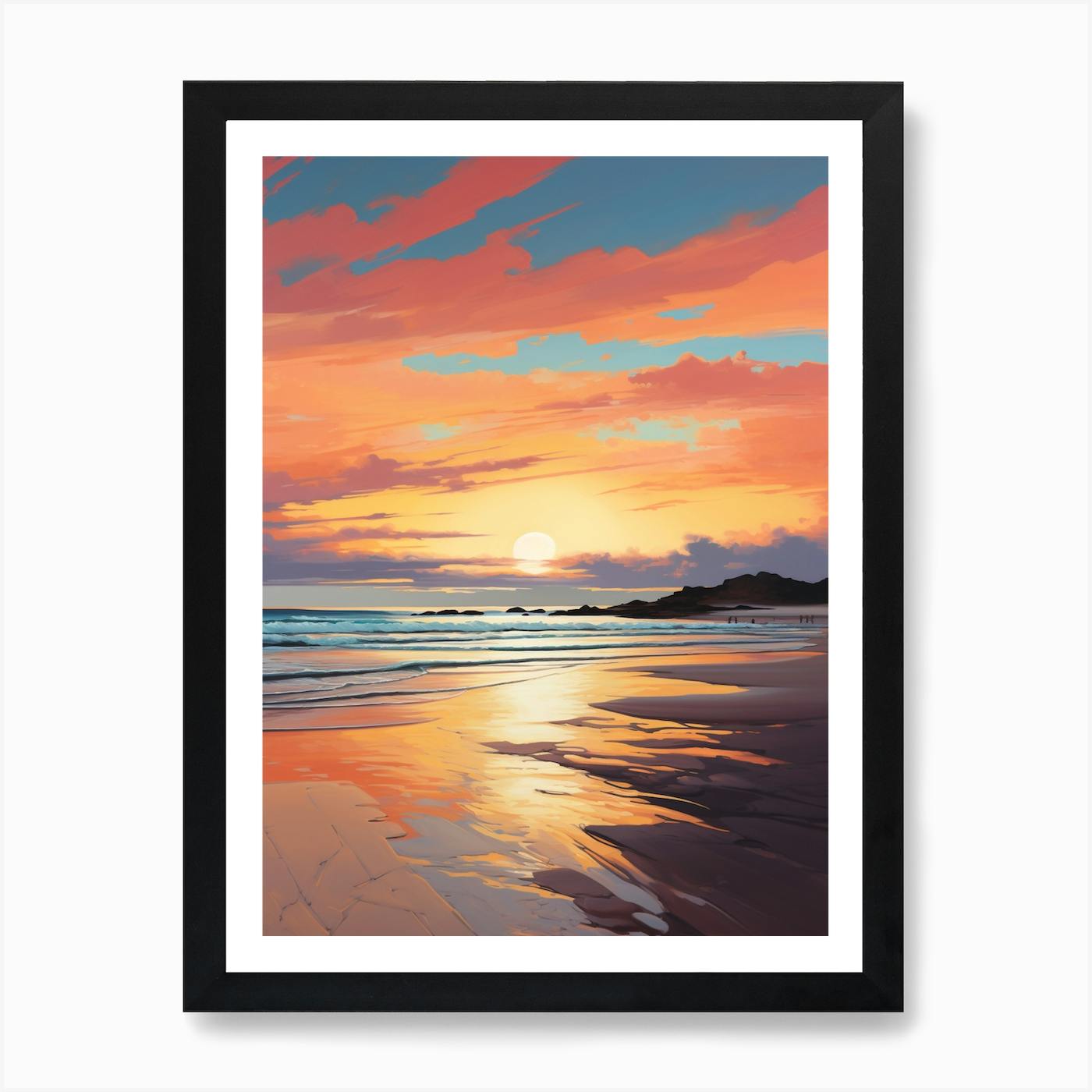 Sunrise over Dunnet outlets Beach and Dunnet Head. Highlands, Scotland, UK. (Wall Art. Fine Art Print. Landscape Photography Gift)