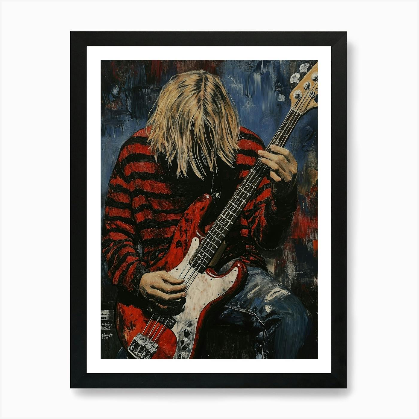 Nirvana - kurt cobain Art Print by music soul - Fy