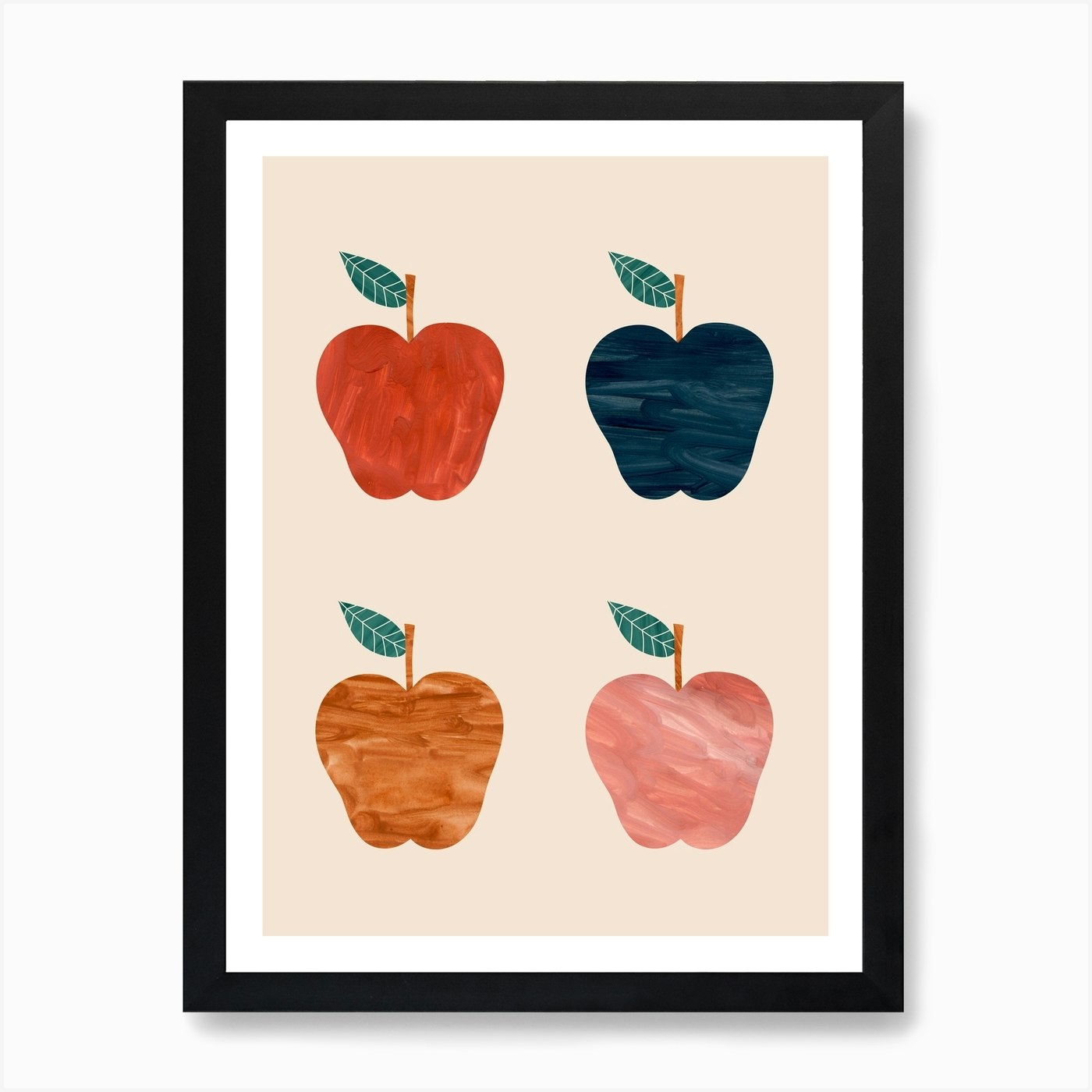 Colourful Apples Art Print by Kid of the Village - Fy