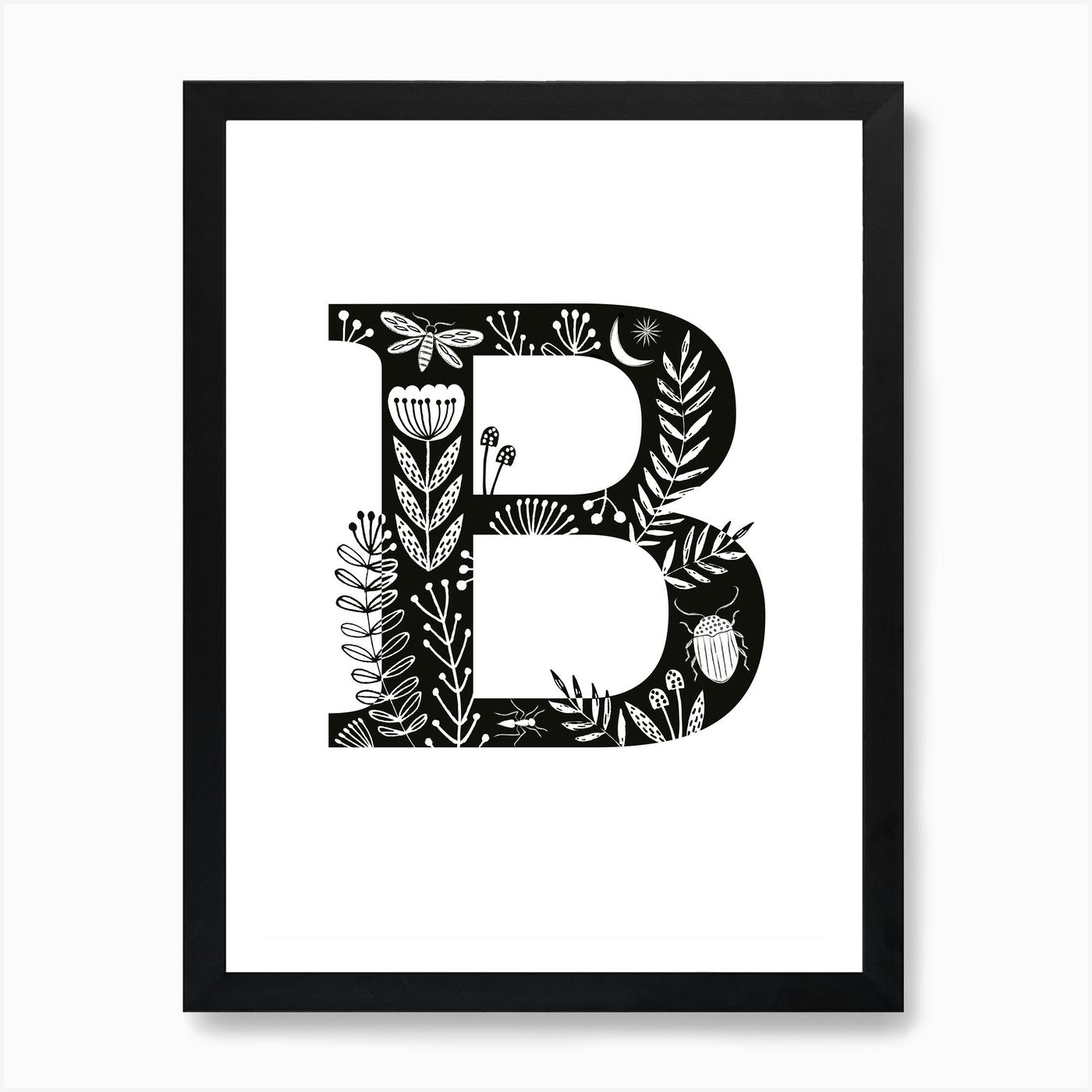 Letter B Art Print By Maggiemagoo Designs - Fy