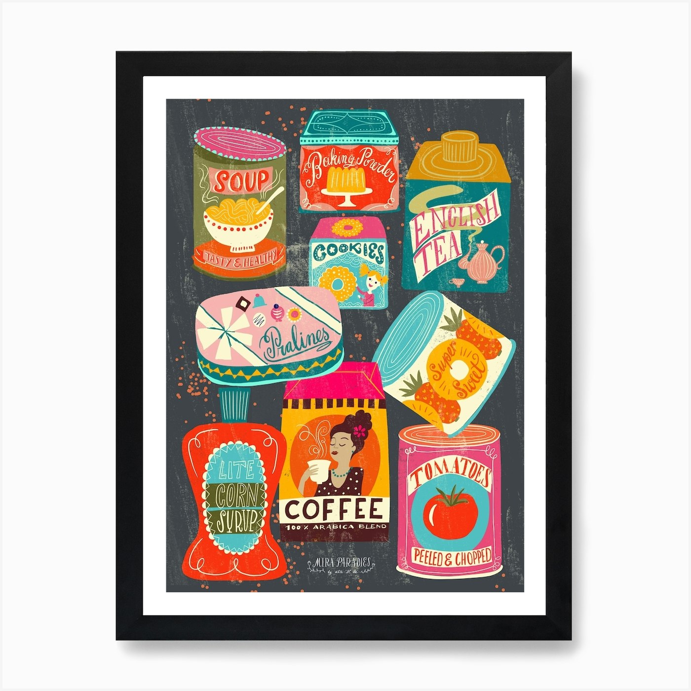 Colorful Pantry 1 Art Print by Mira Paradies - Fy