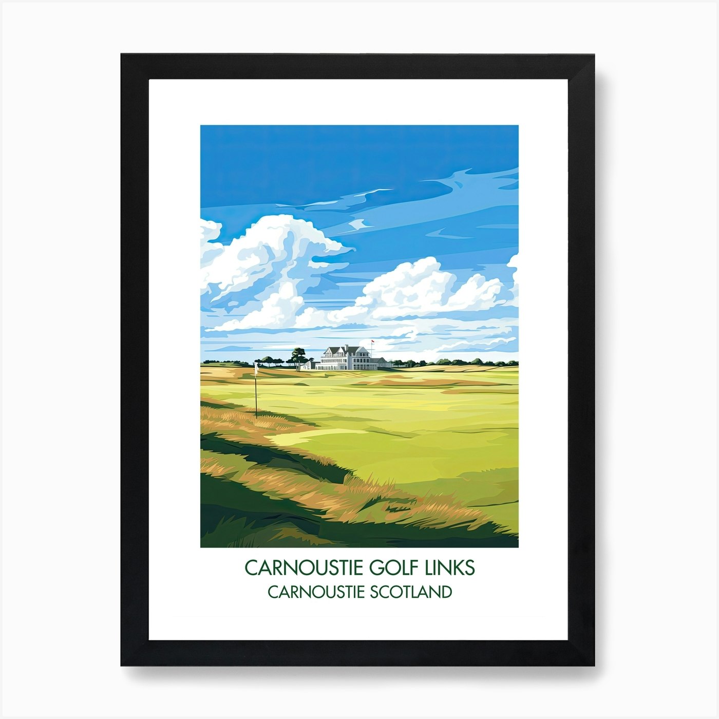 Carnoustie Golf Links (Championship Course) Carnoustie Scotland 3 Art ...