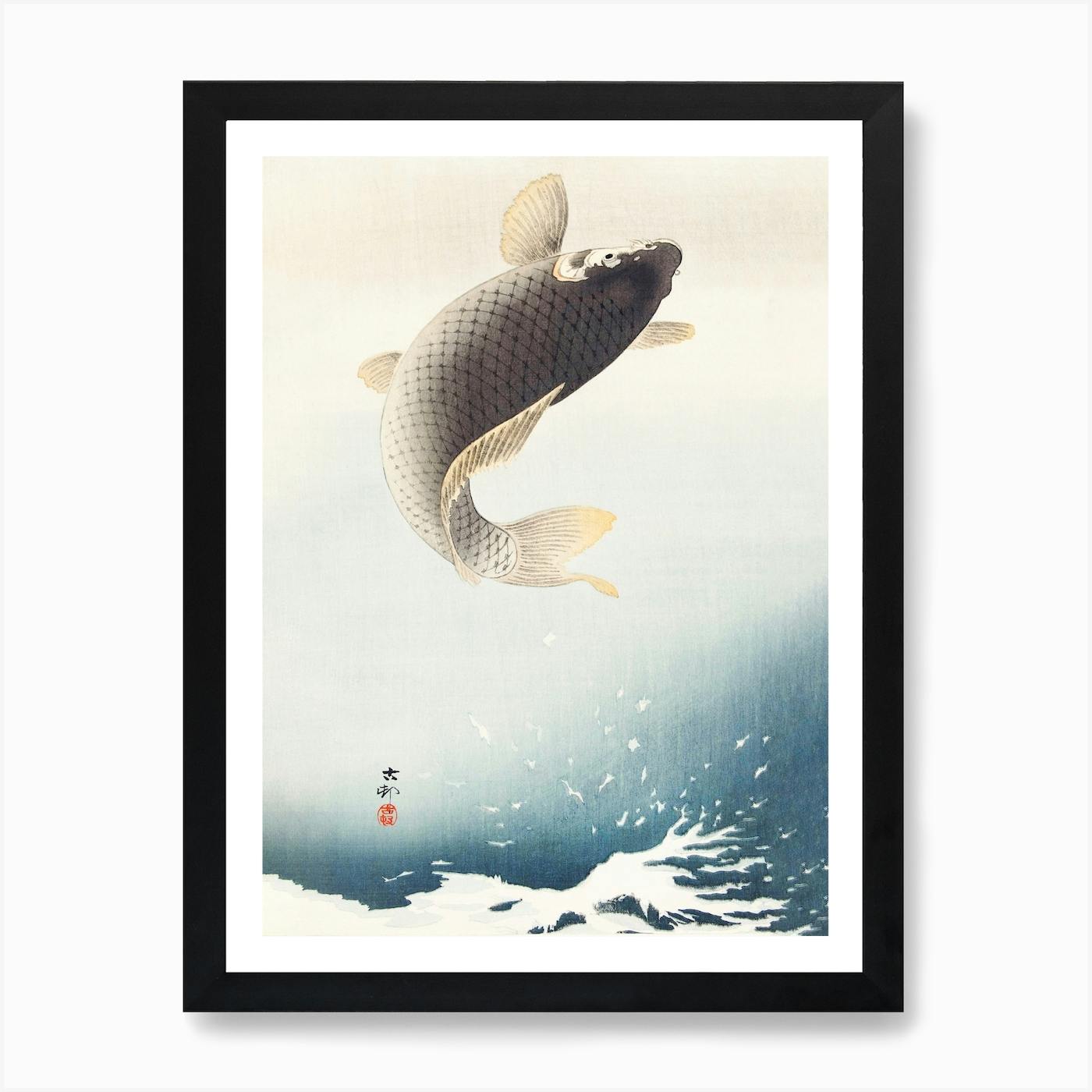 【prima art】プリマアート　鯉 Kawarimono Koi Fish Ukiyo E Style Japanese Art Print by Koi