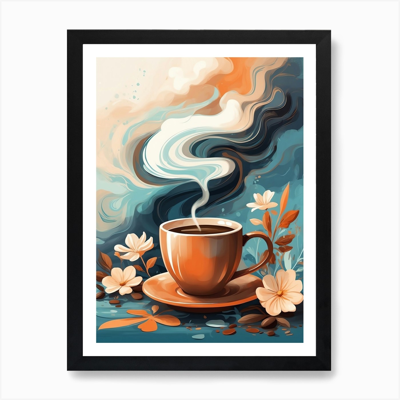 Hot Coffee Art Print by OneloveOneArt - Fy