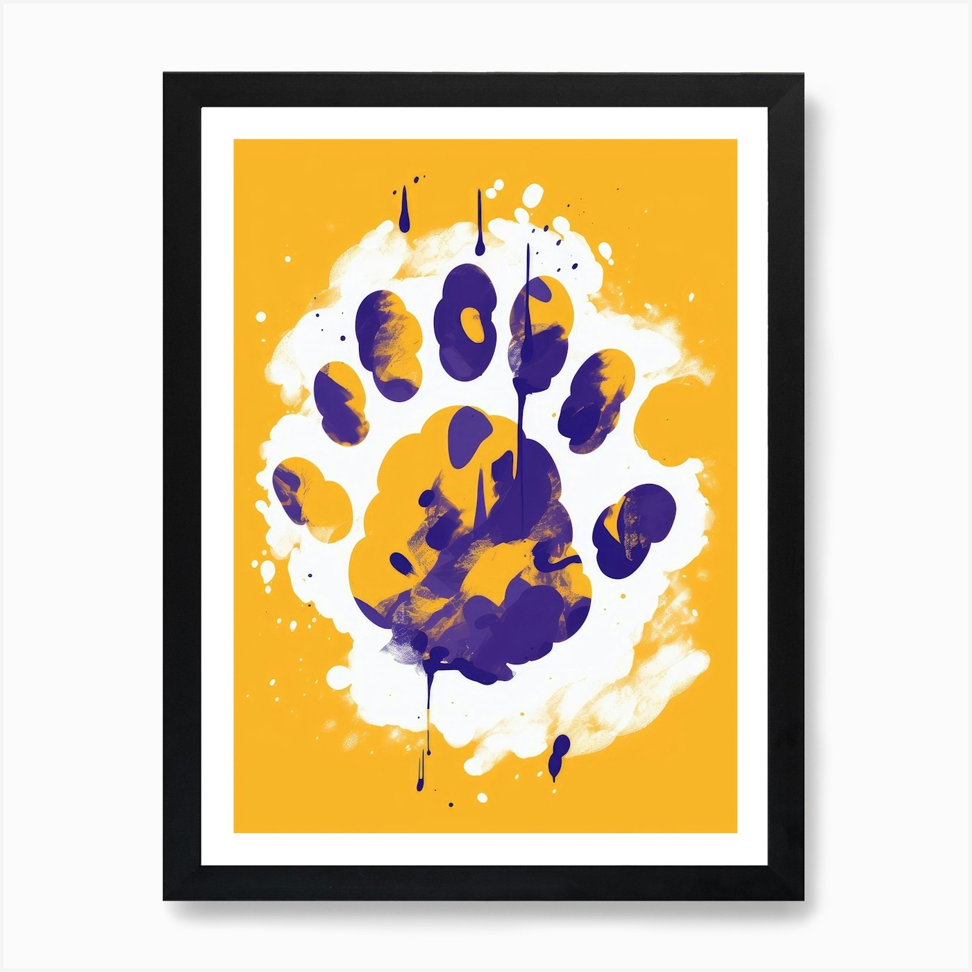 Lsu Tigers Paw Print Art Print by anhphamkd93 - Fy