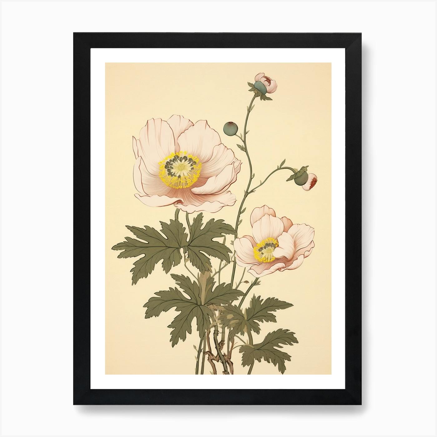 絵画 anemone アネモネ」ジクレー | 沼本三郎・日本画家