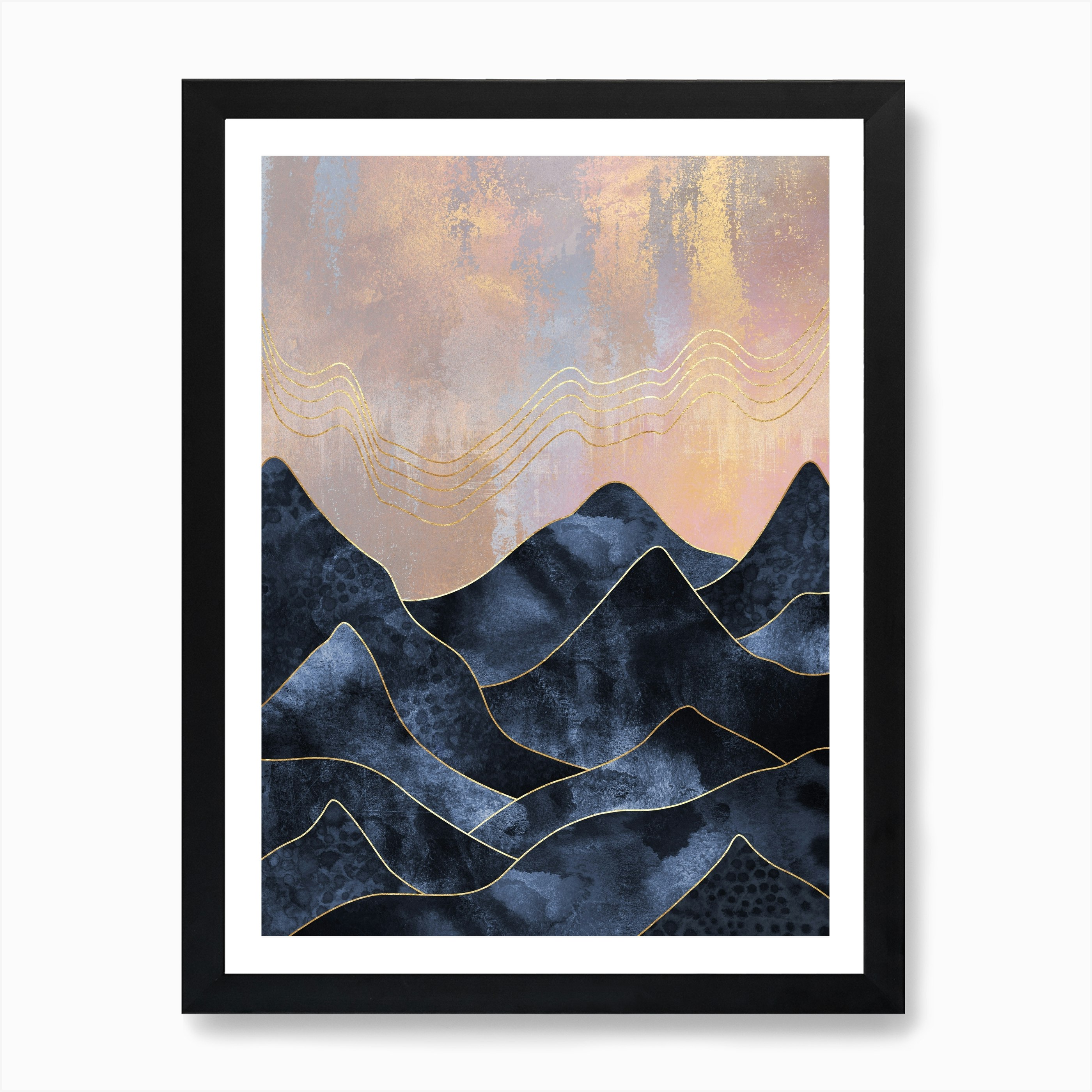 Mountainscape Art Print by Elisabeth Fredriksson - Fy