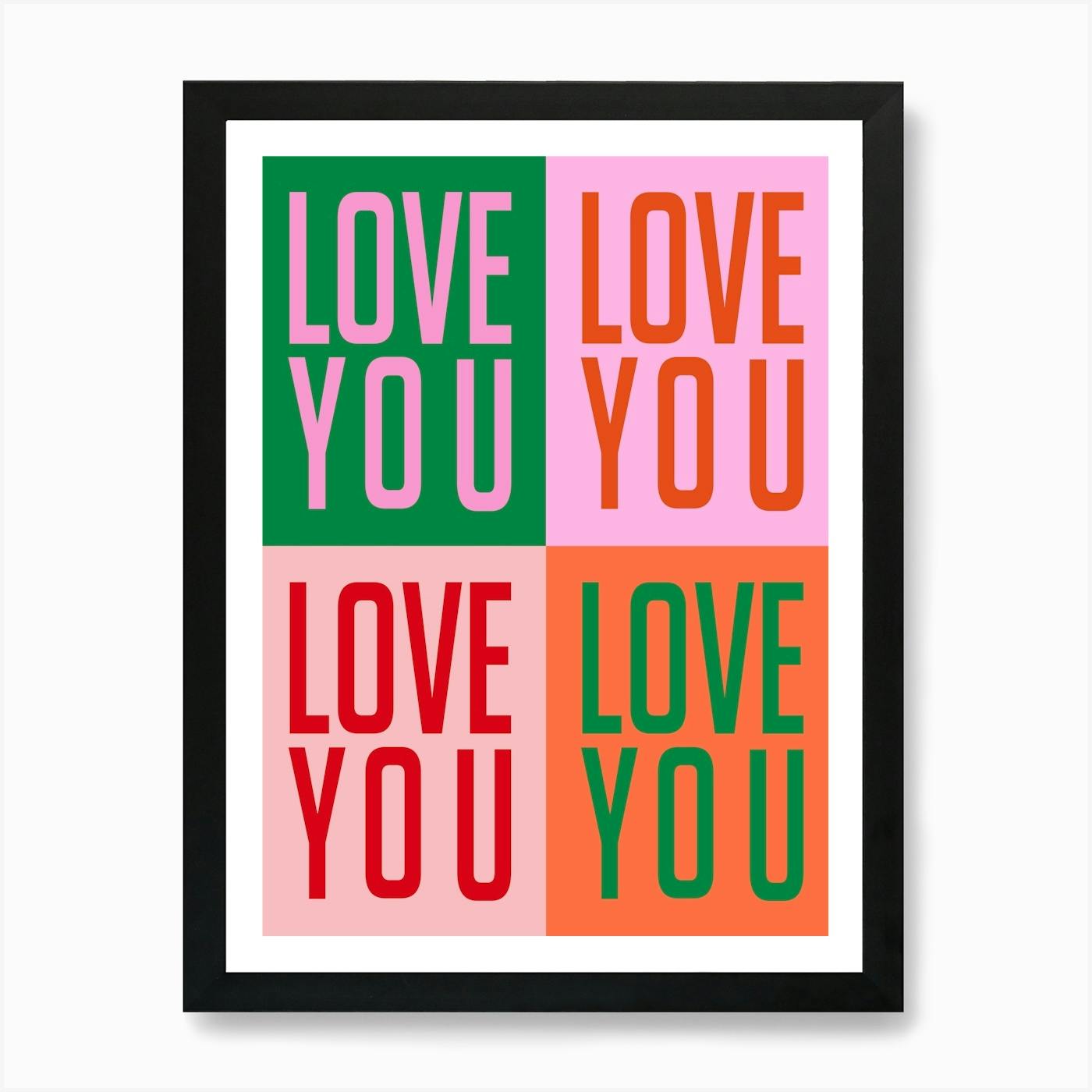 I Love You So Much II Art Print by Bethany Young - Fy