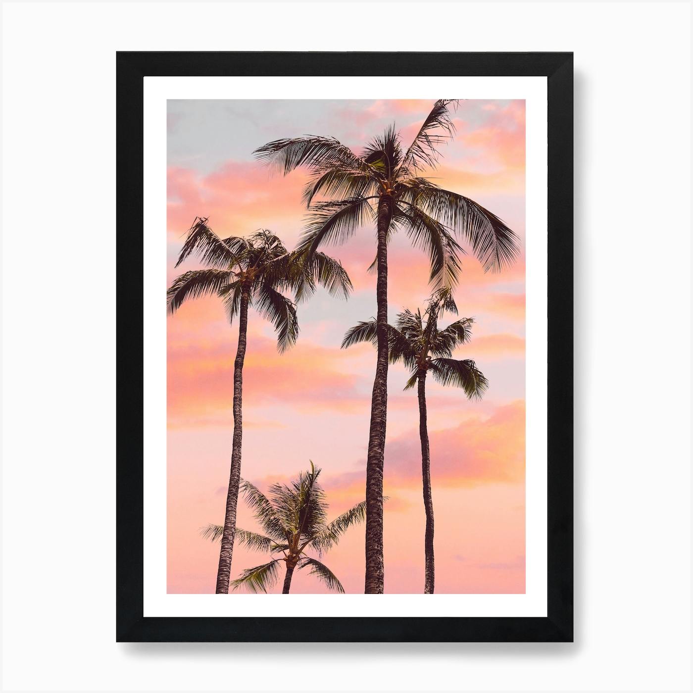 Palm Tree Sunset offers Framed Art (18x24)